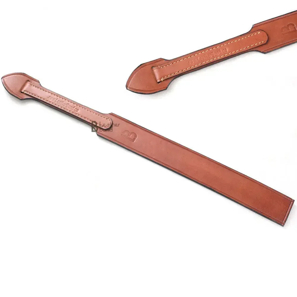 Real Cowhide Saddle Leather Spanking BDSM Paddle Slapper Lightweight Hand Made and Flexible
