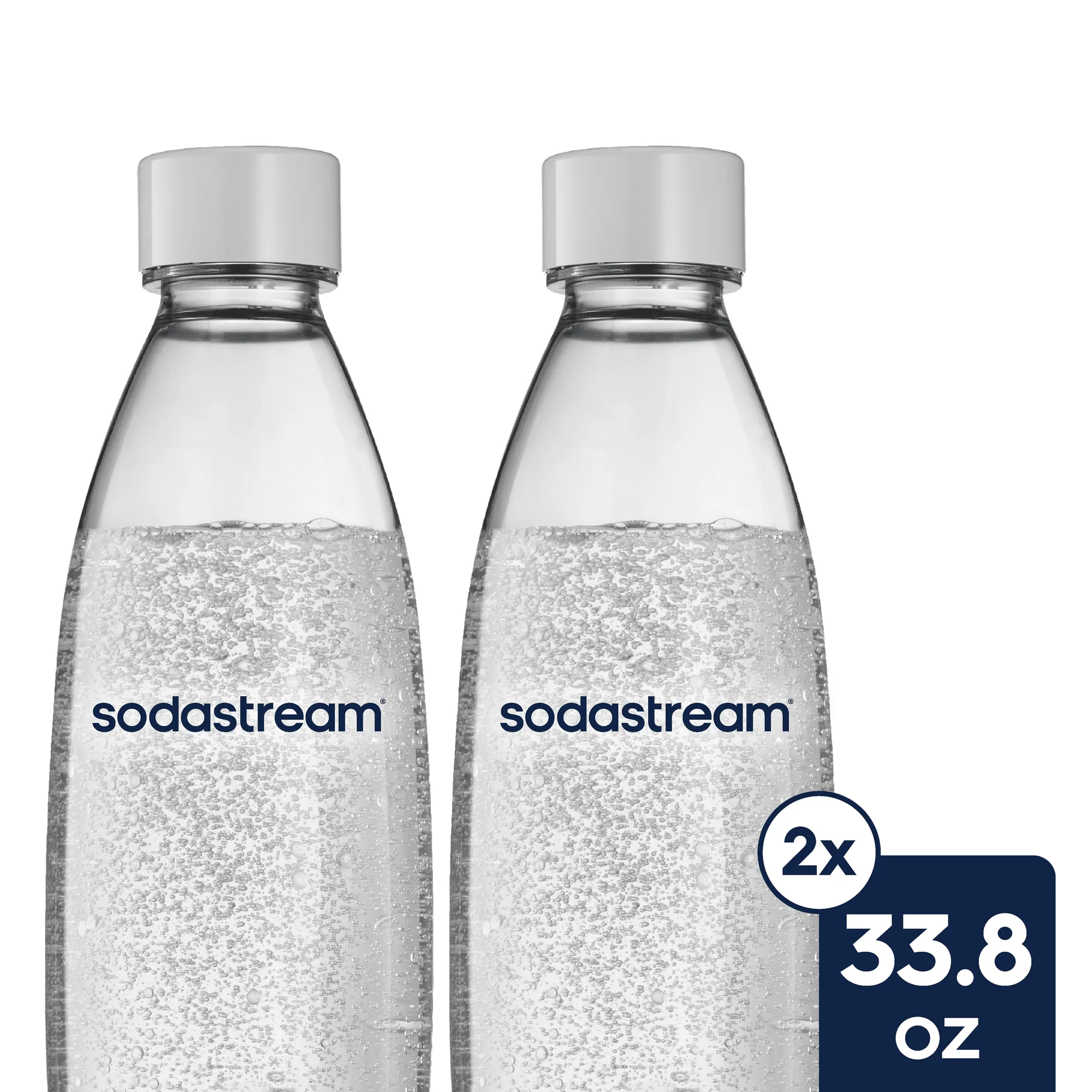 Sodastream Slim Sparkling Water Bottle Twin Pack White 33.8 oz