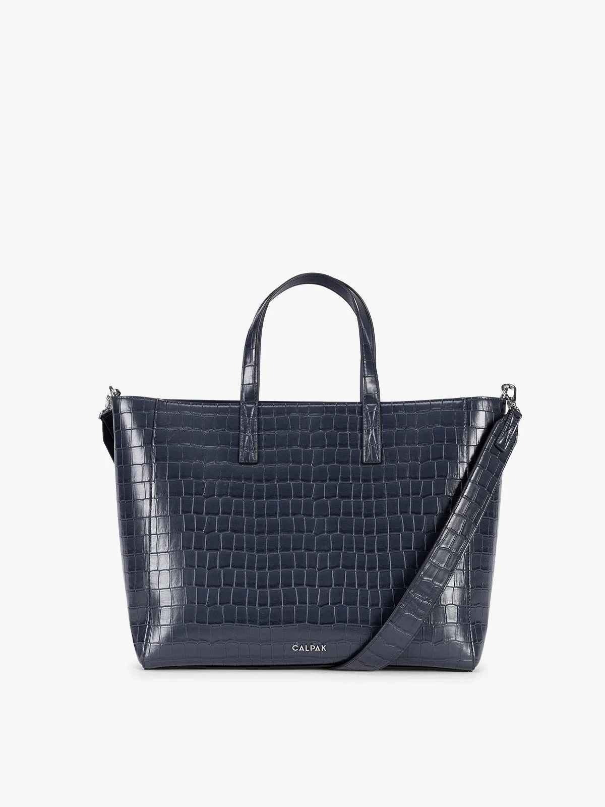Haven 15" Laptop Tote Bag in Croc-Embossed
