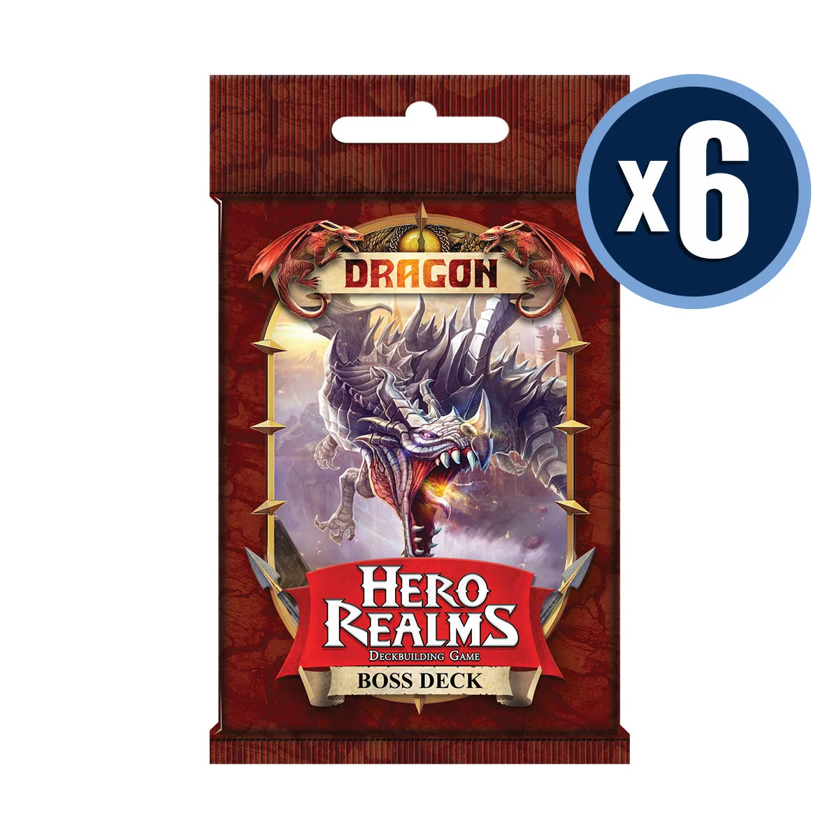 عرض صندوق Hero Realms Dragon Boss (6 قطع)