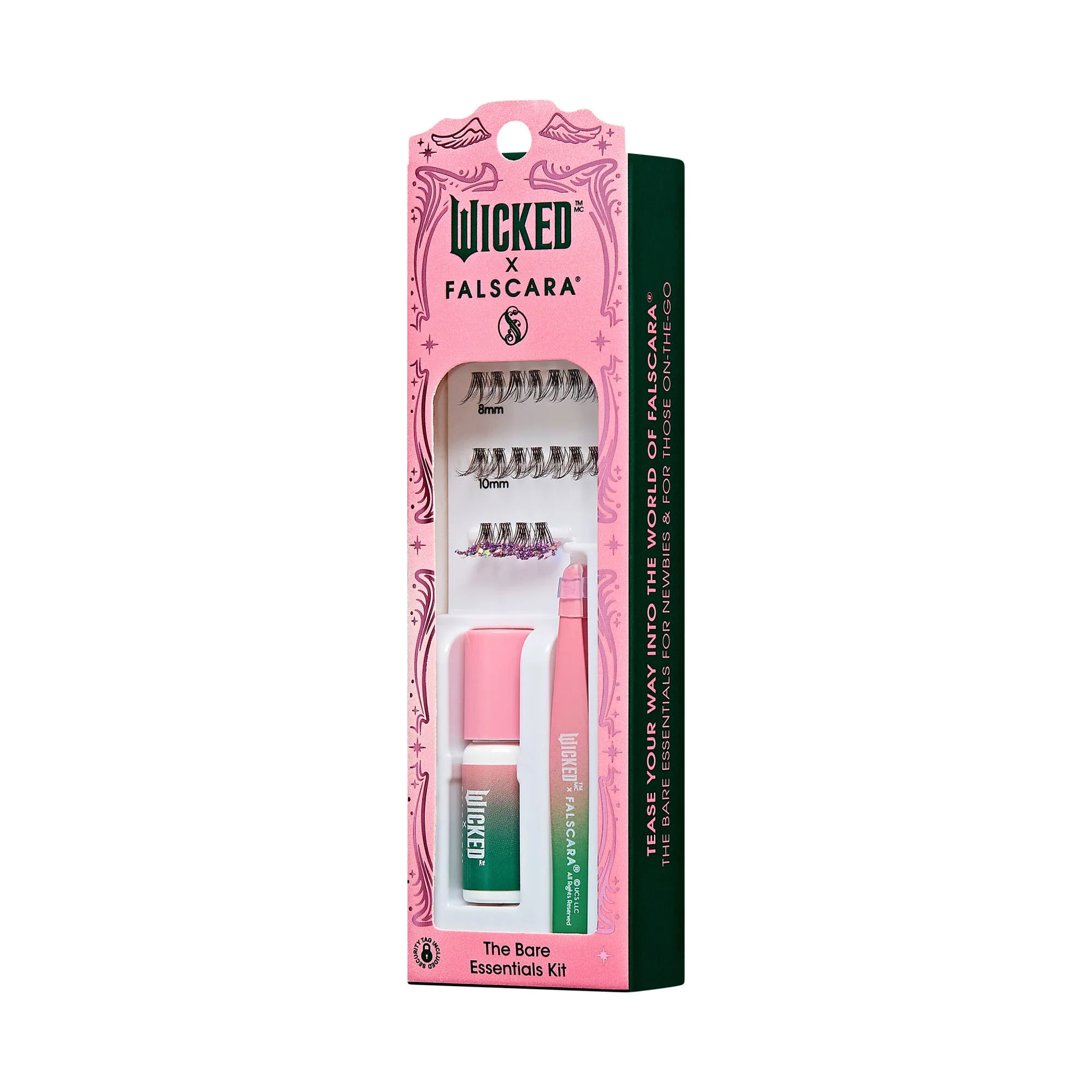 WICKED X Falscara Pestañas postizas - Munchkinland | Extensiones de pestañas postizas DIY, naturales, pestañas en racimo, pestañas finas, 10 mechones, 8mm-10mm