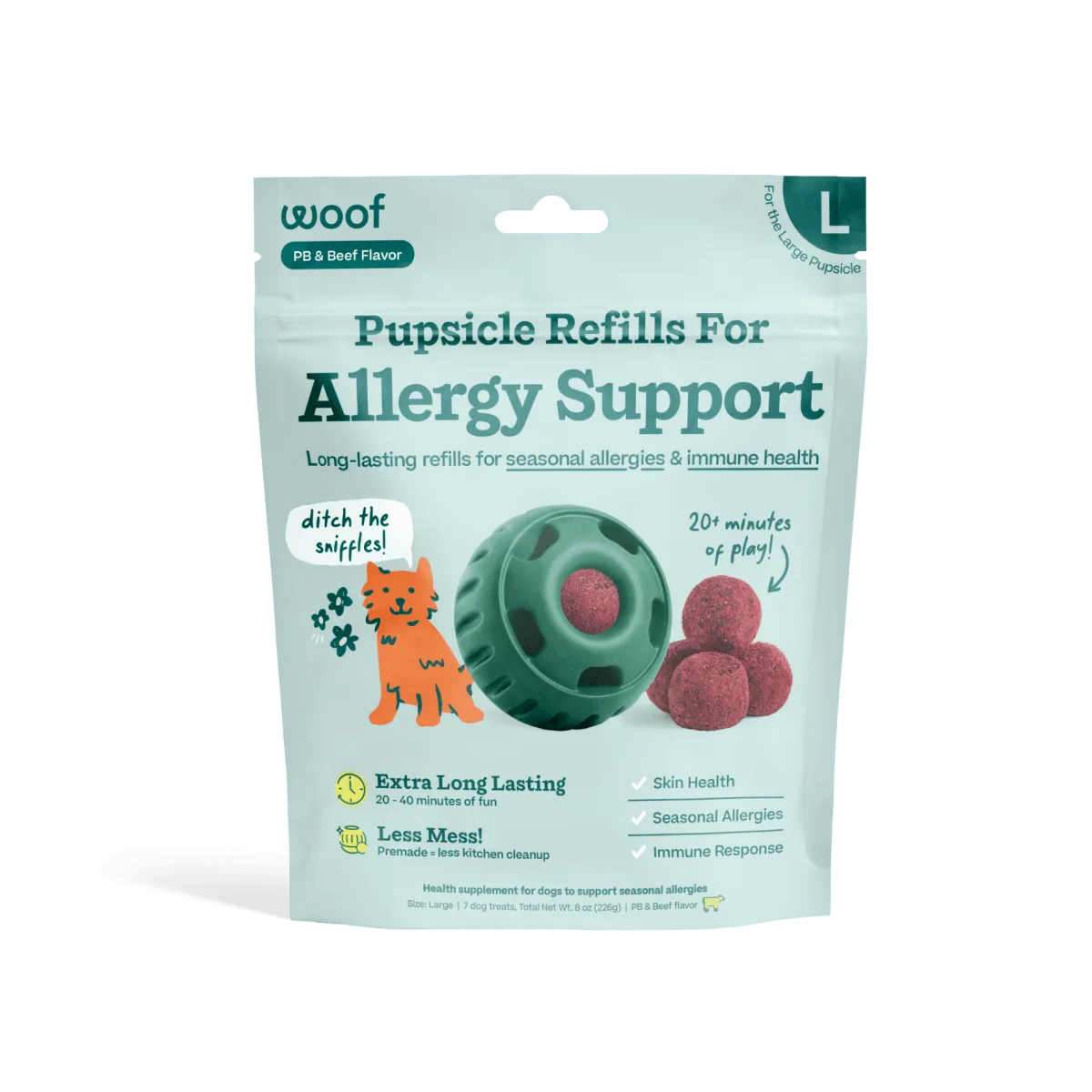 Wellness Pops pro podporu při alergiích: Velké od Woof