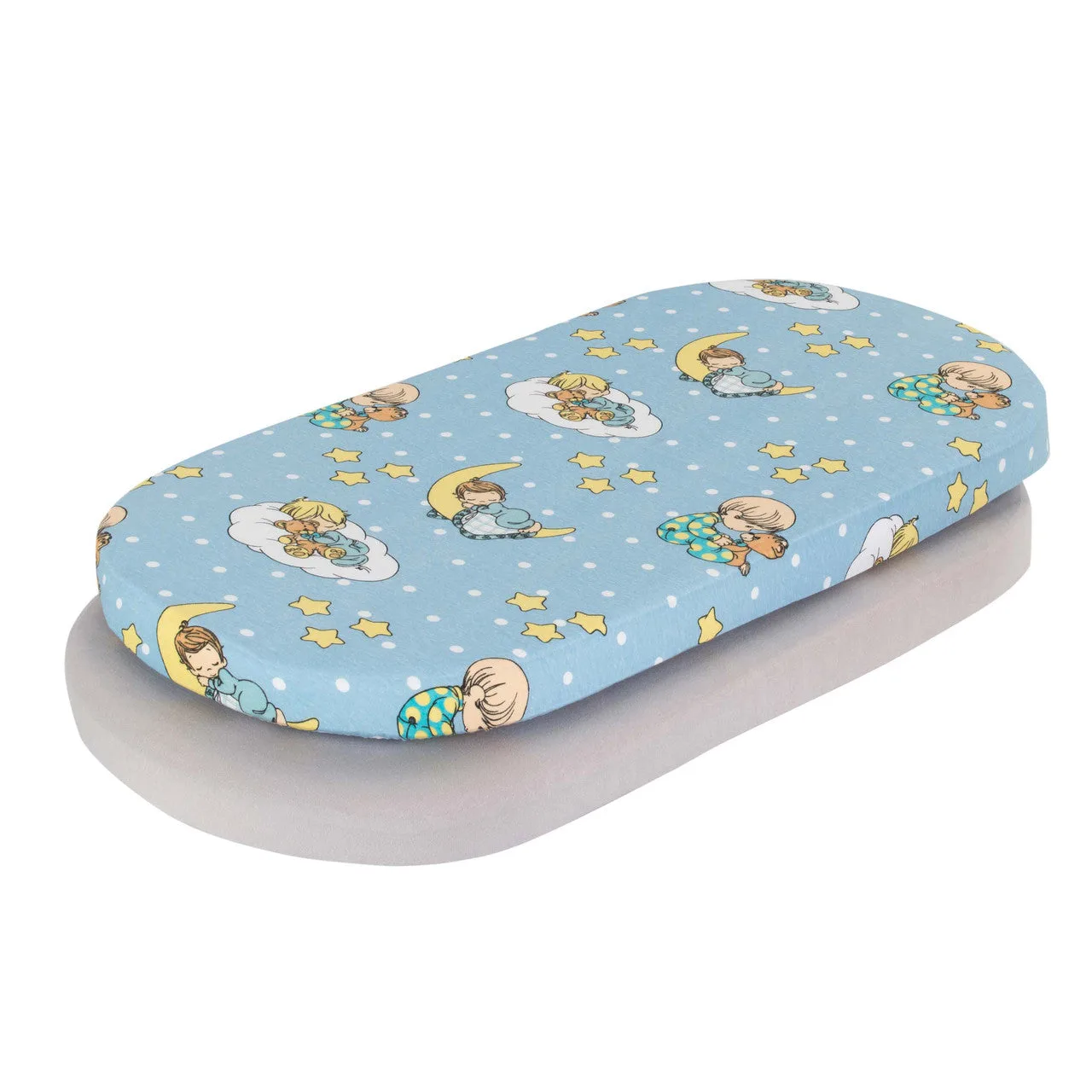 Tägliches 2er-Pack Kinder-Bettwäsche aus Baumwoll-Jersey für Stubenwagen - Precious Moments Jungen