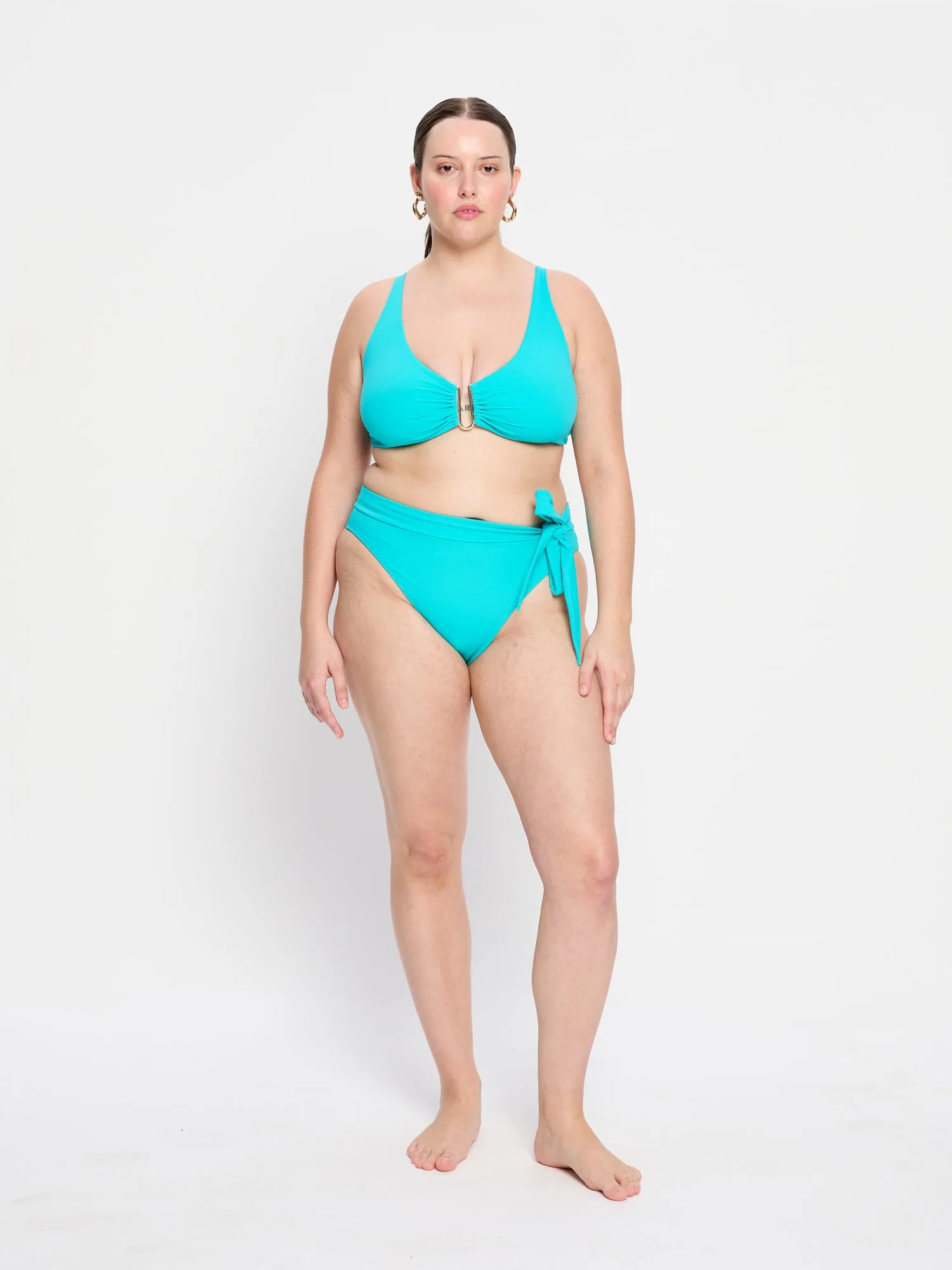 Molokai Swimwear Hi Waist Tie Bottom Super Ocean
