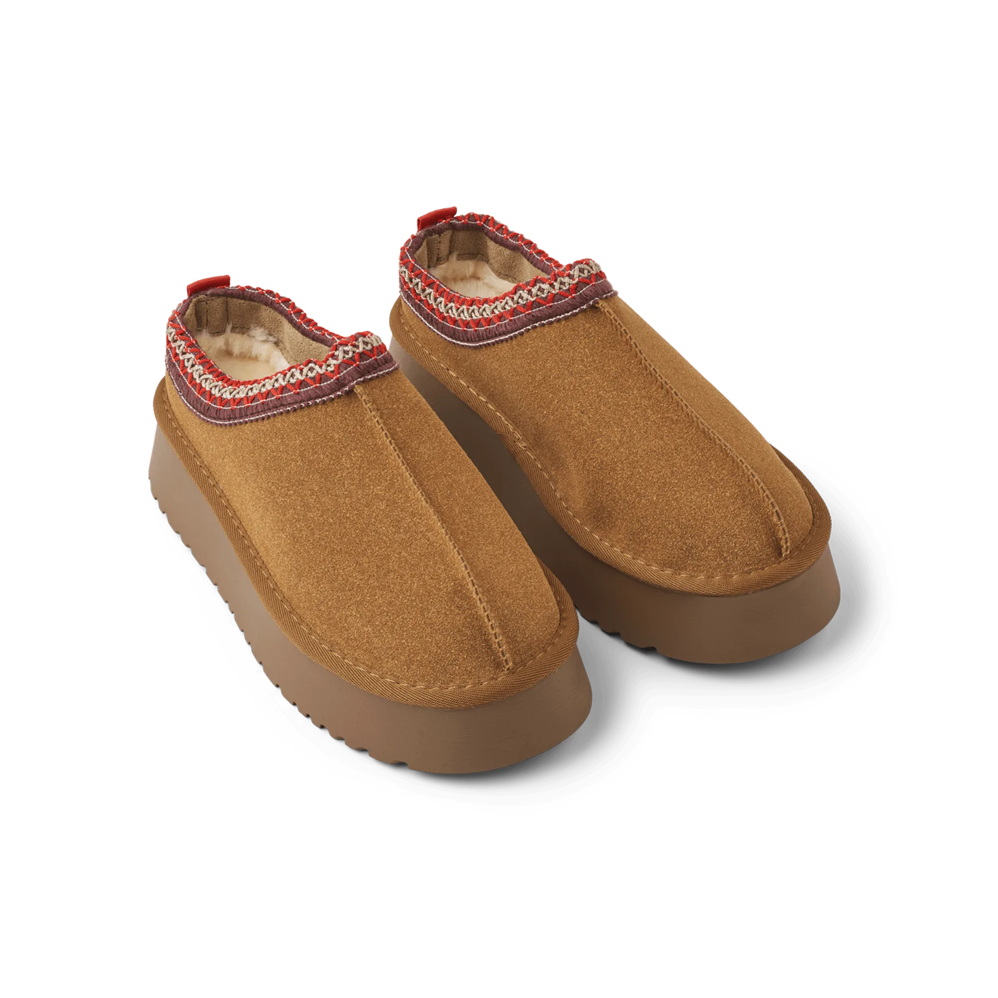 Fluffy chunky slippers - Brown sand