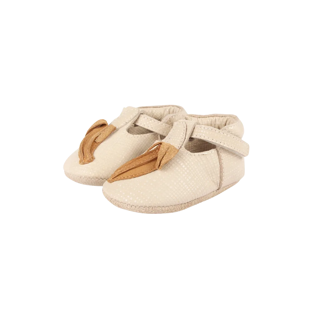 Nanoe Shoes | Banana | Cream Scored Leather