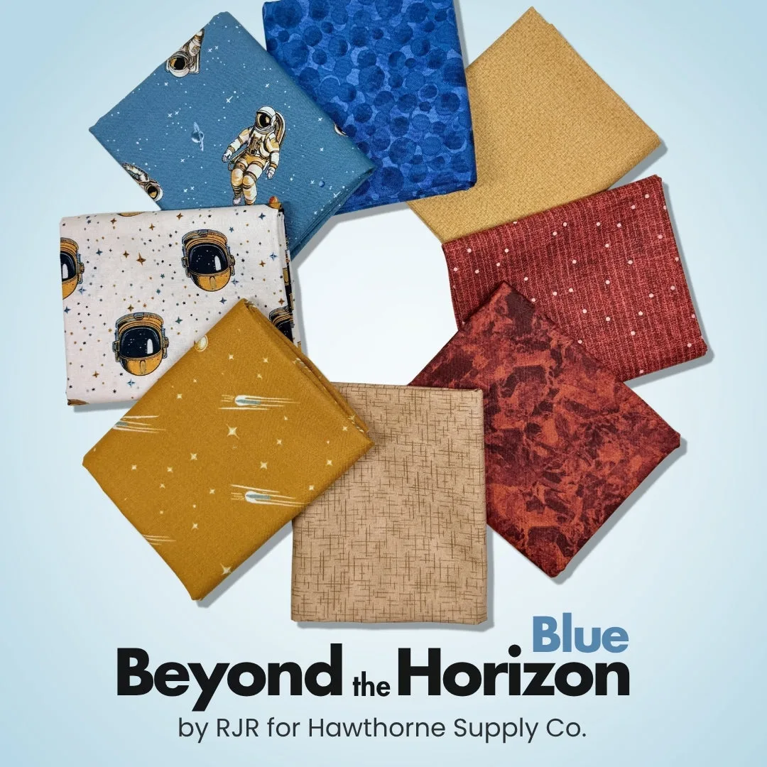 Lote de media yarda azul Beyond the Horizon