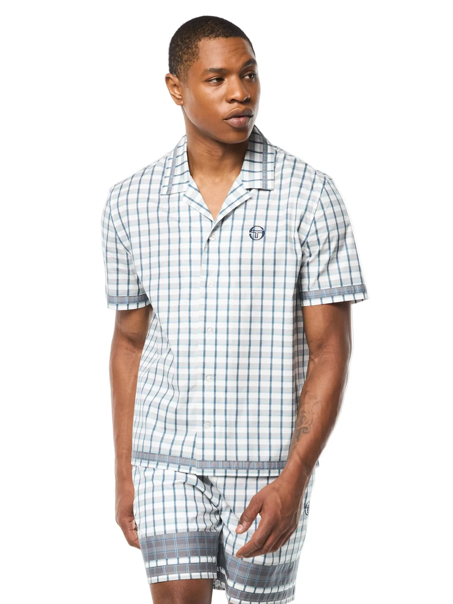 Camicia Cabana Quadretto - Bianco Brillante