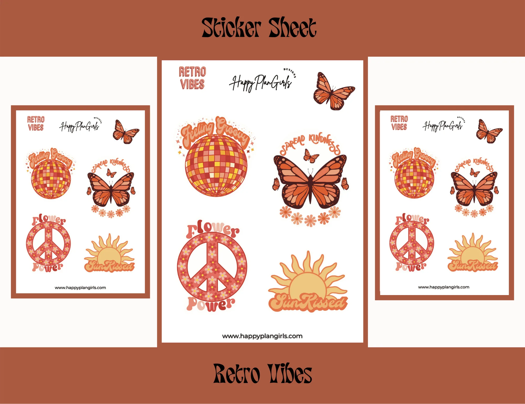 Retro Vibes Sticker Sheet