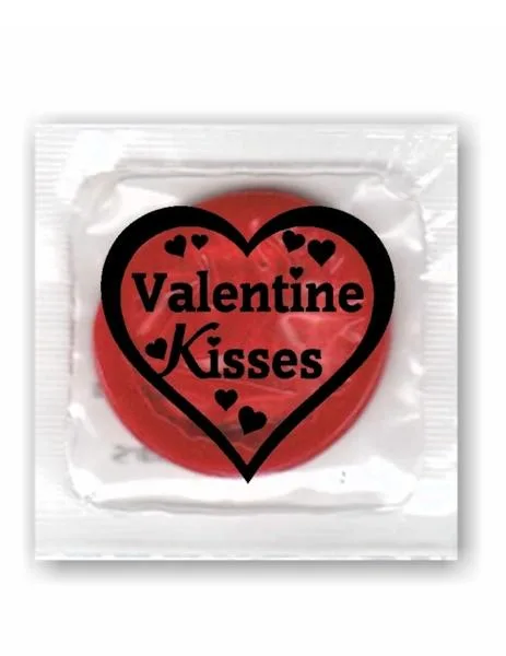 Condones del Día de San Valentín - Besos de San Valentín