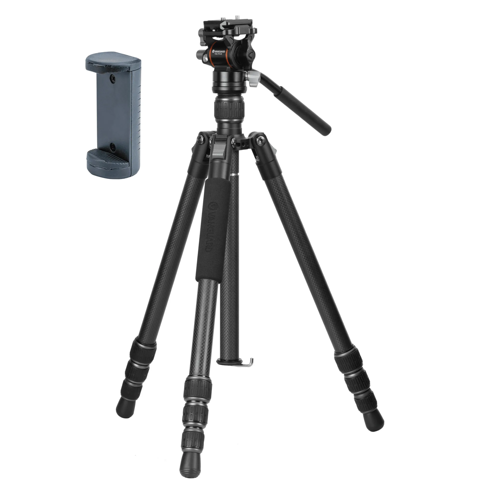 VESTA GO 234CV 10 Carbon-Reisestativ mit Videokopf - 5 kg Traglast
