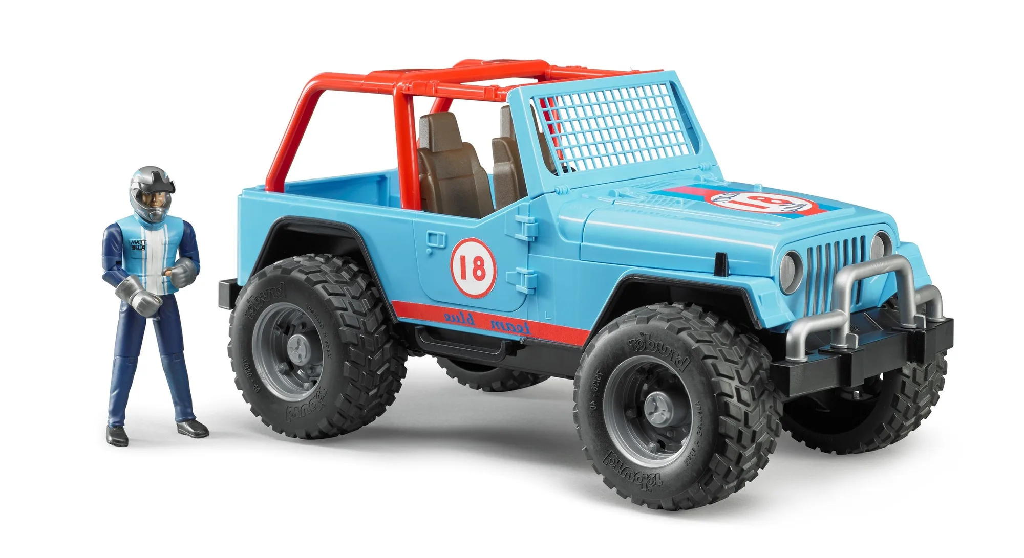 Bruder 02541 Jeep Cross Country Racer Blue with Driver 18.10.10