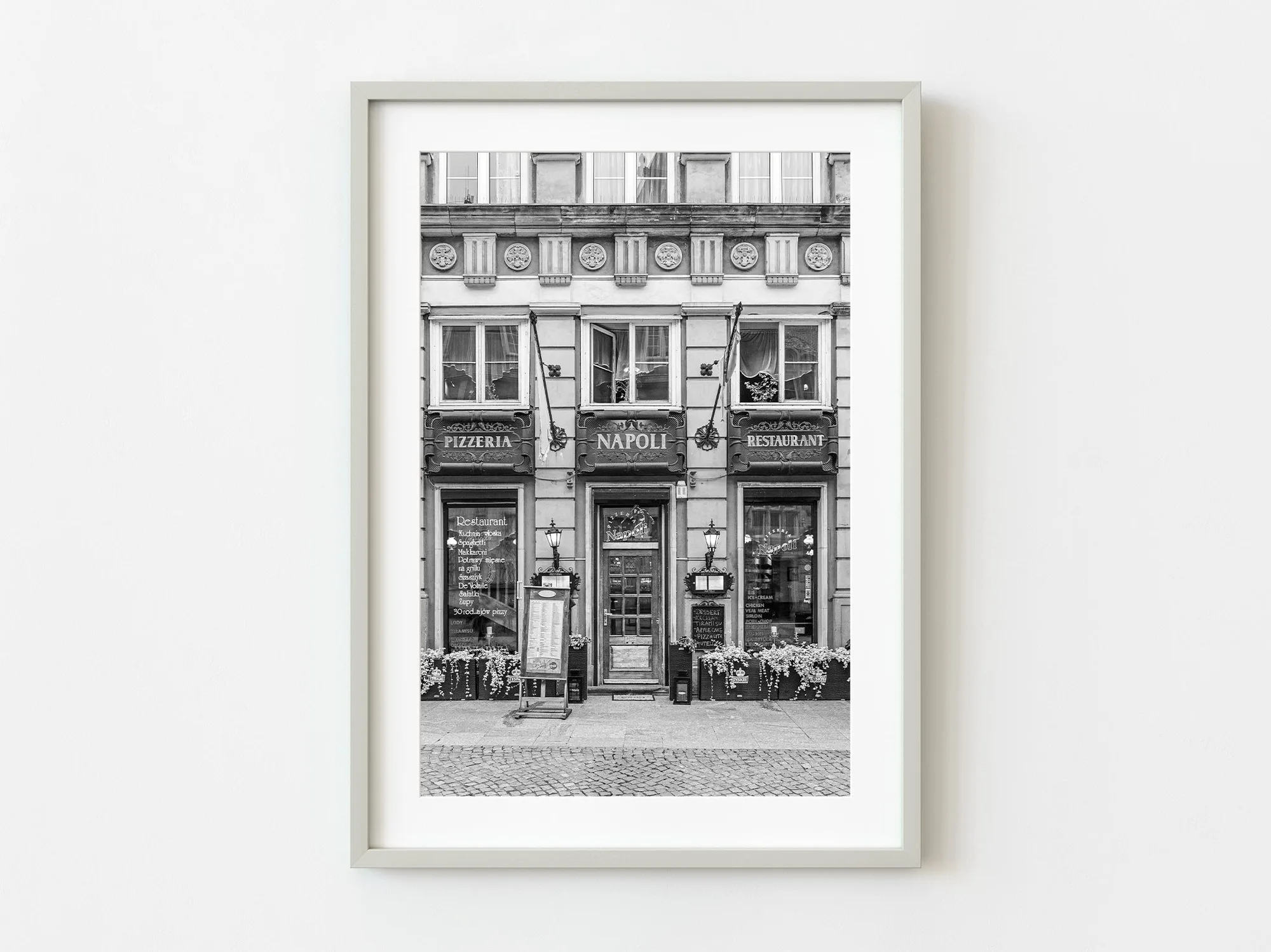 Gdansk Poland Main street Dlugi pizza storefront | Limited Edition of 10
