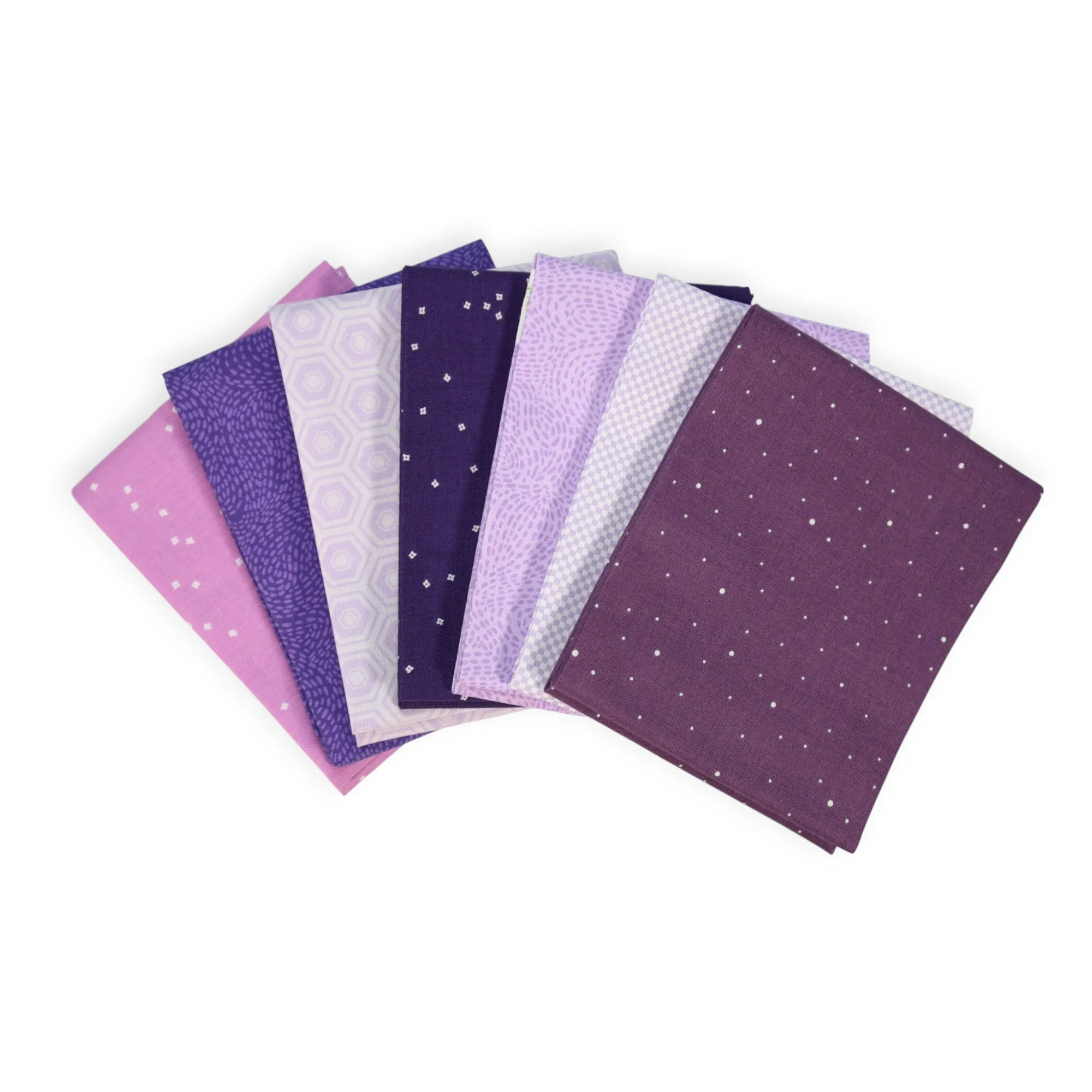 Fat Quarter Bundles: Purple vs. Latte for Your Next Quilt