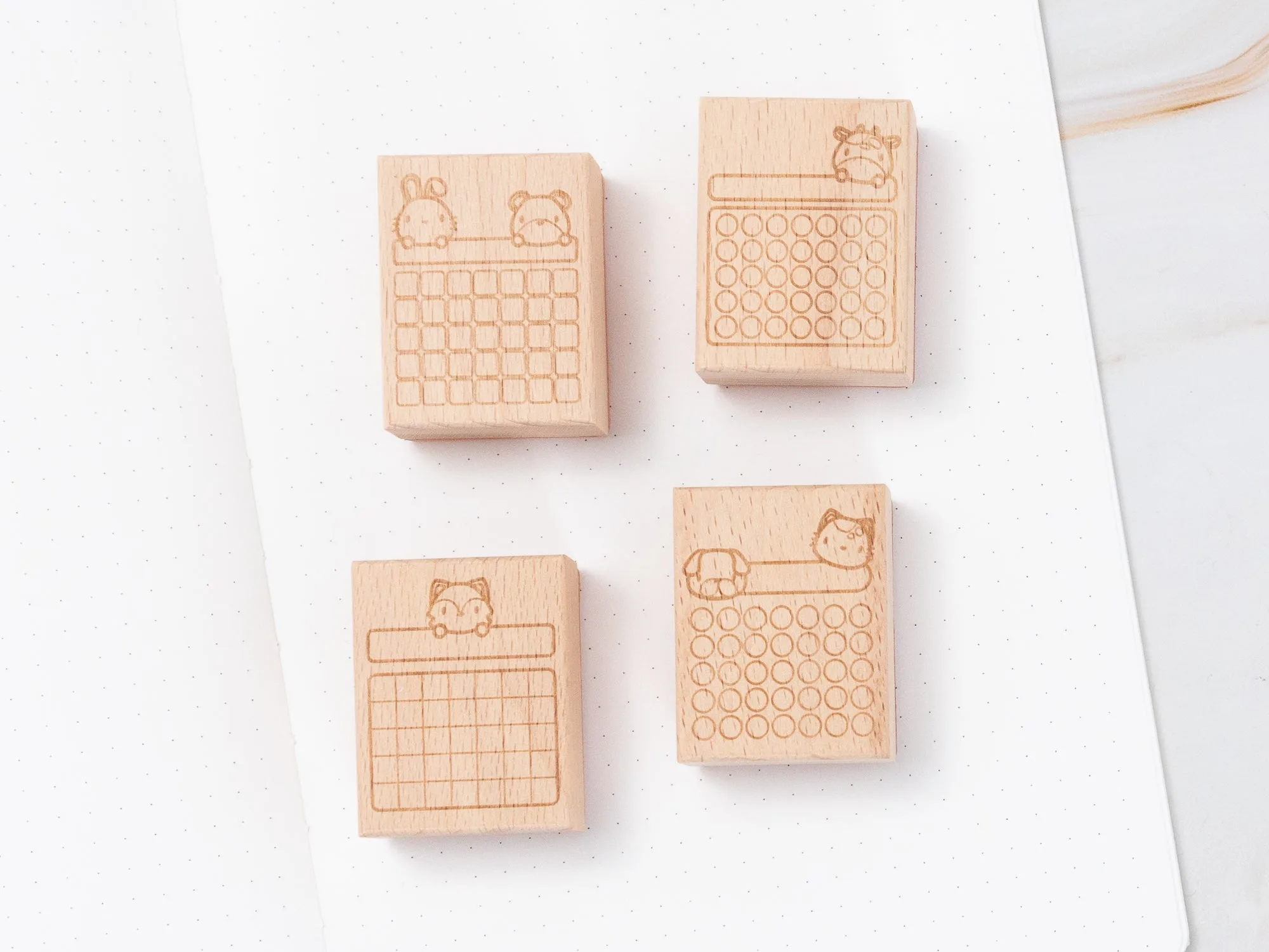 Stationery Buddies Stamps (Set of 4)