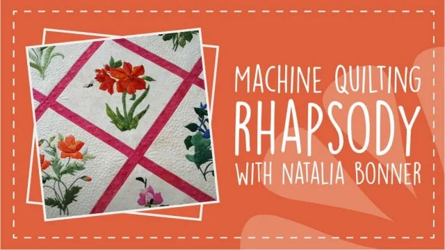 Machine Quilting a Rhapsody in Bloom Quilt