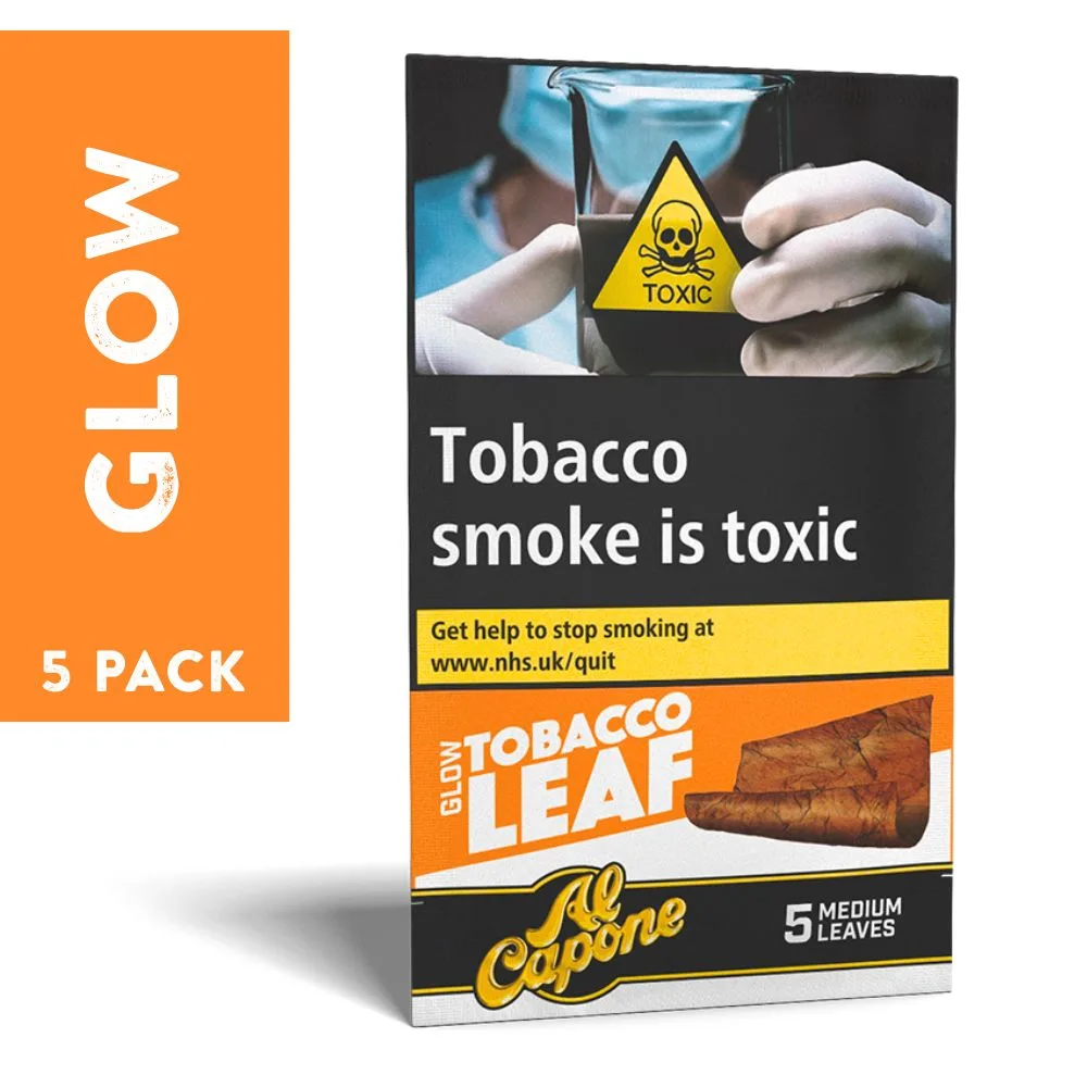 Al Capone Glow Tobacco Leaf - Pack of 5 Medium Leaves