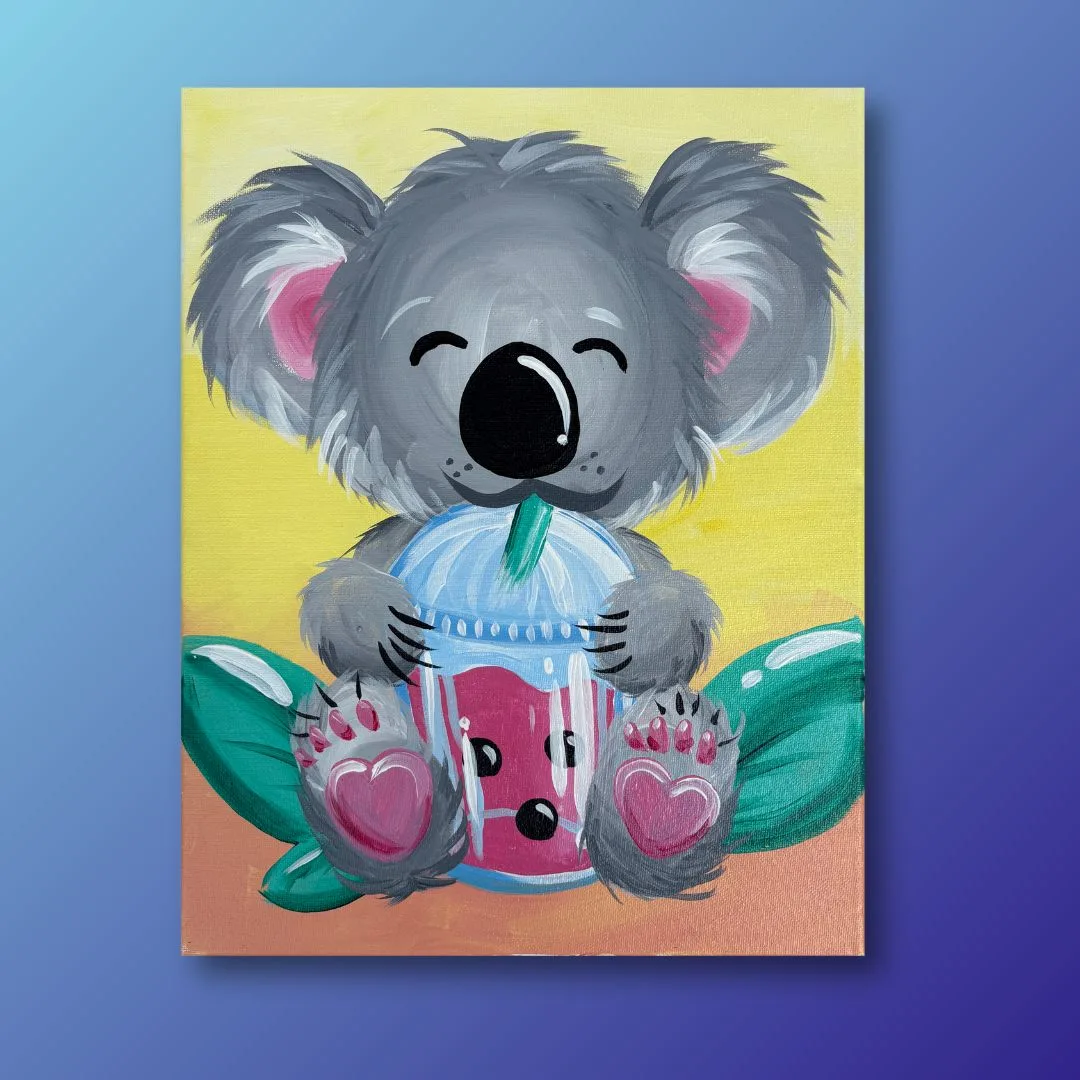 Koala Cooler Leinwand malen: Schritt-für-Schritt-Anleitung für Anfänger