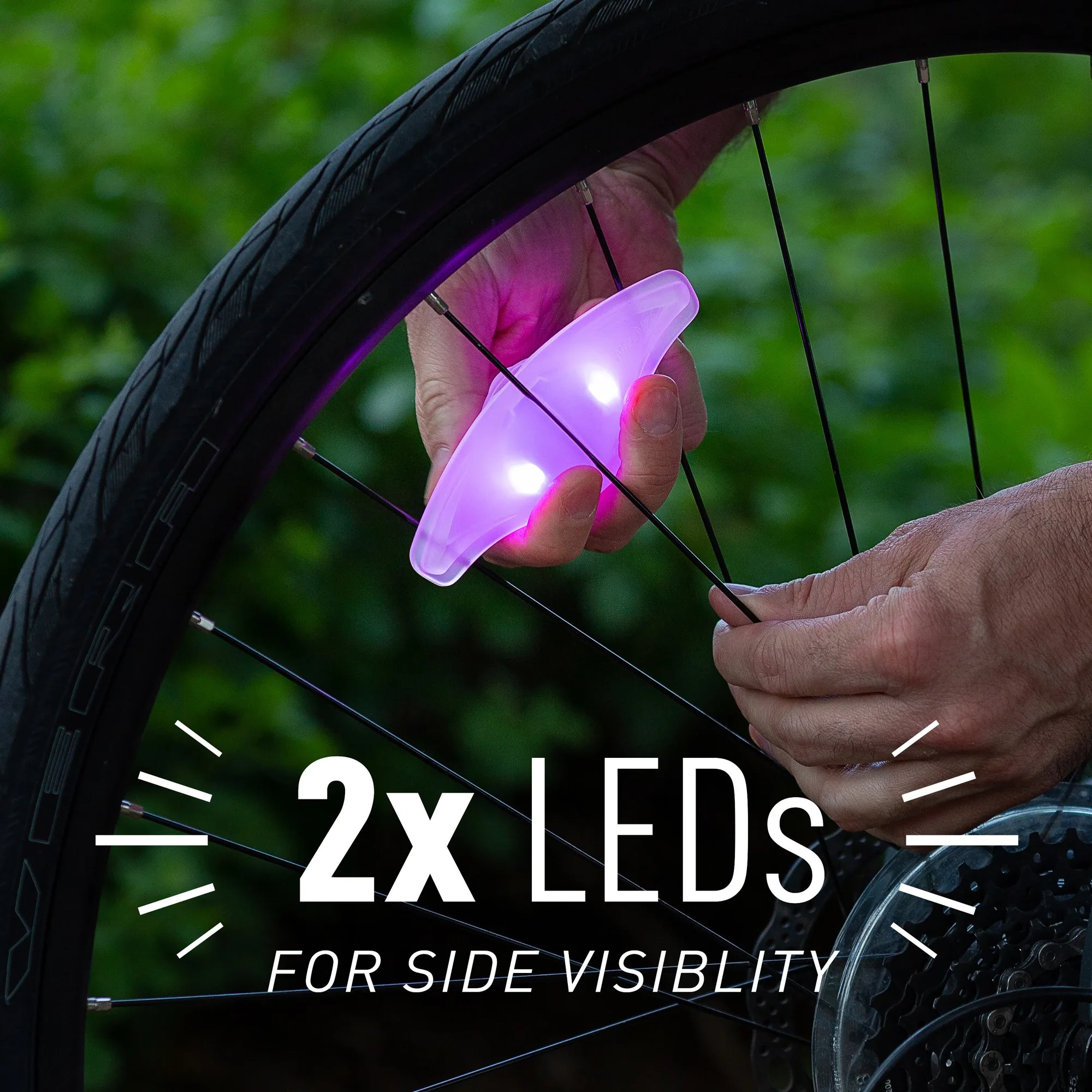 SpokeLit® Rechargeable Wheel Light - Disc-O Select™