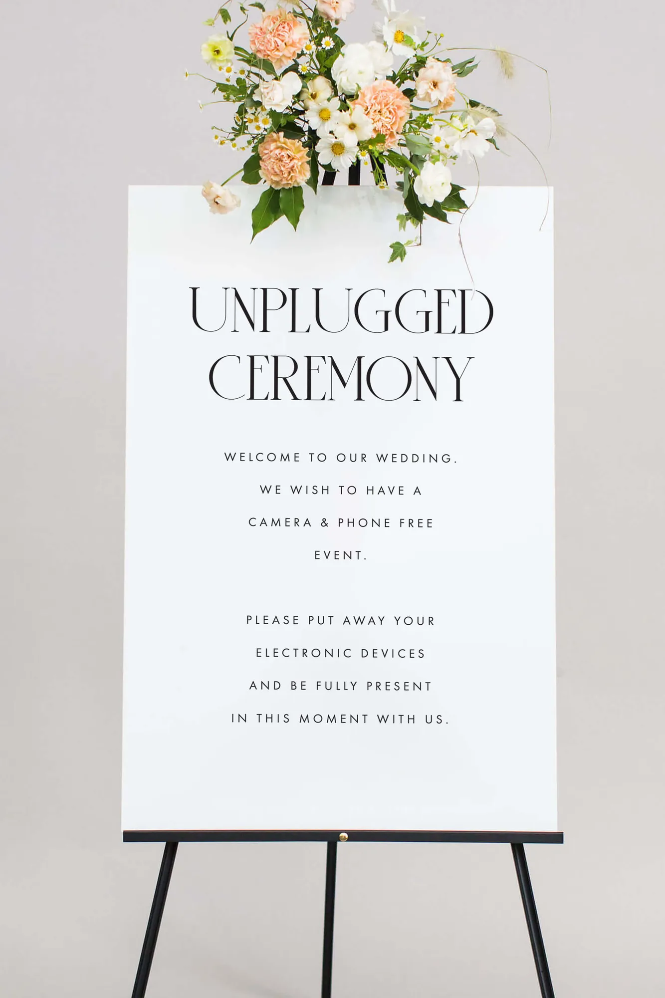 Acrylic Unplugged Ceremony Sign: Why You Need One
