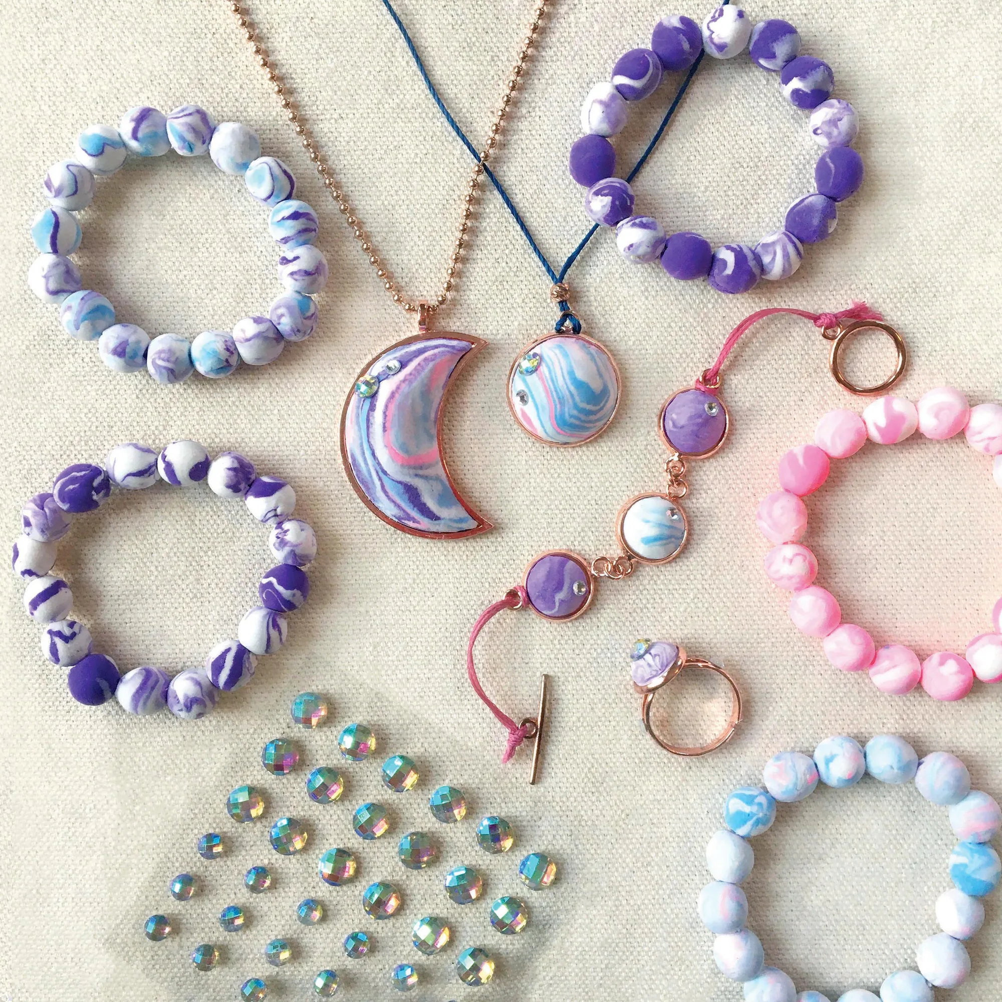 Wish*Craft Marbled Moonキットでジュエリー作り