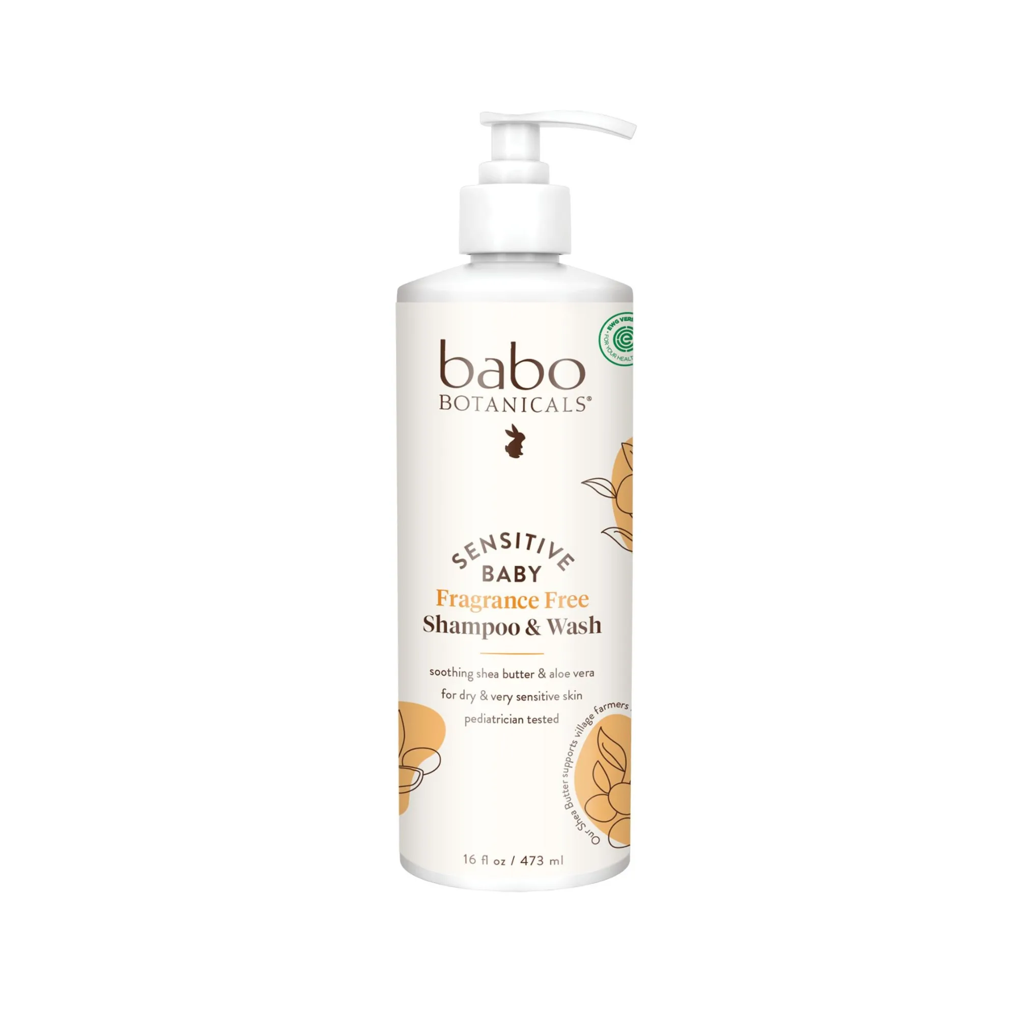 Sensitive Baby Shampoo & Wash - Fragrance-Free