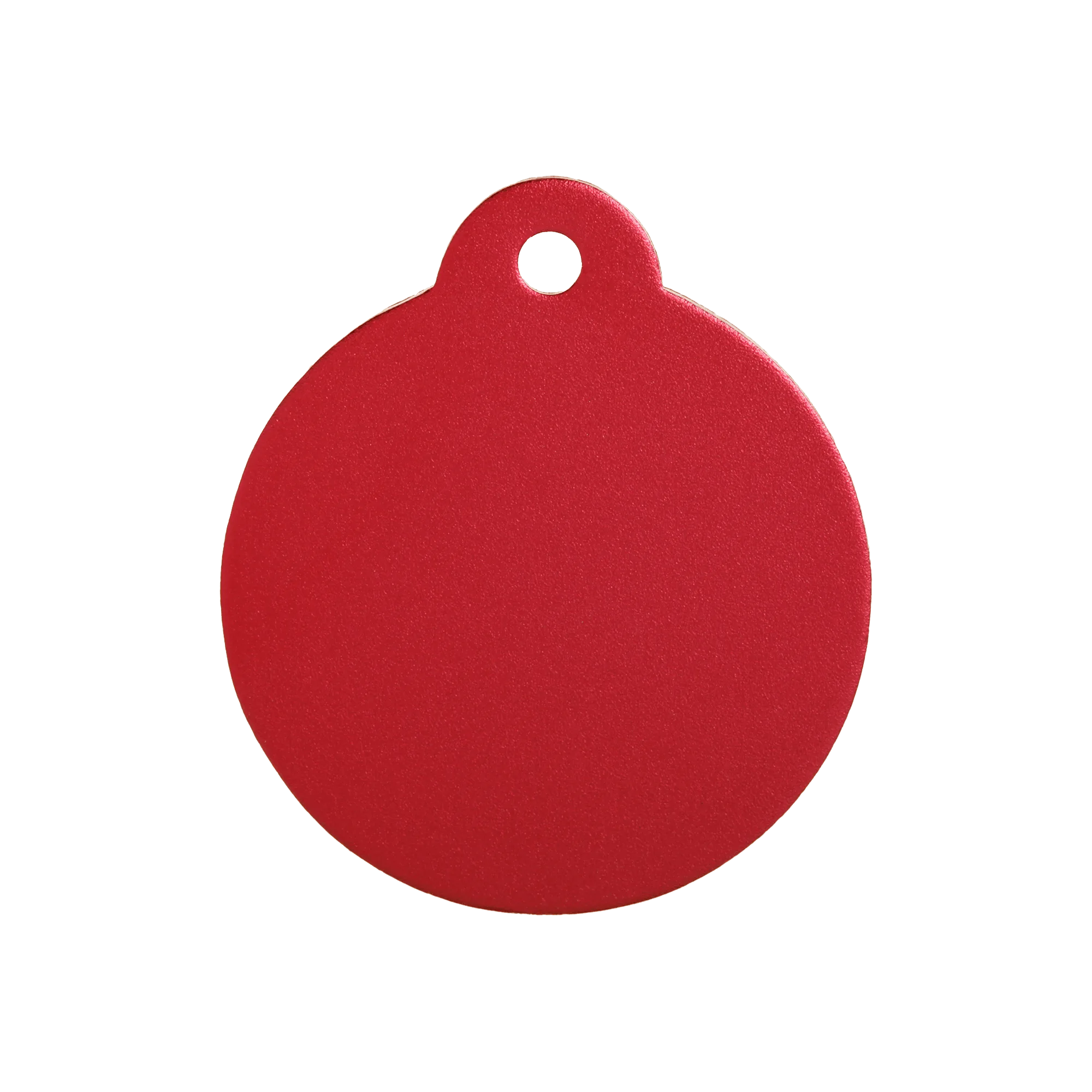 Aluminium Red Disc Pet Tag