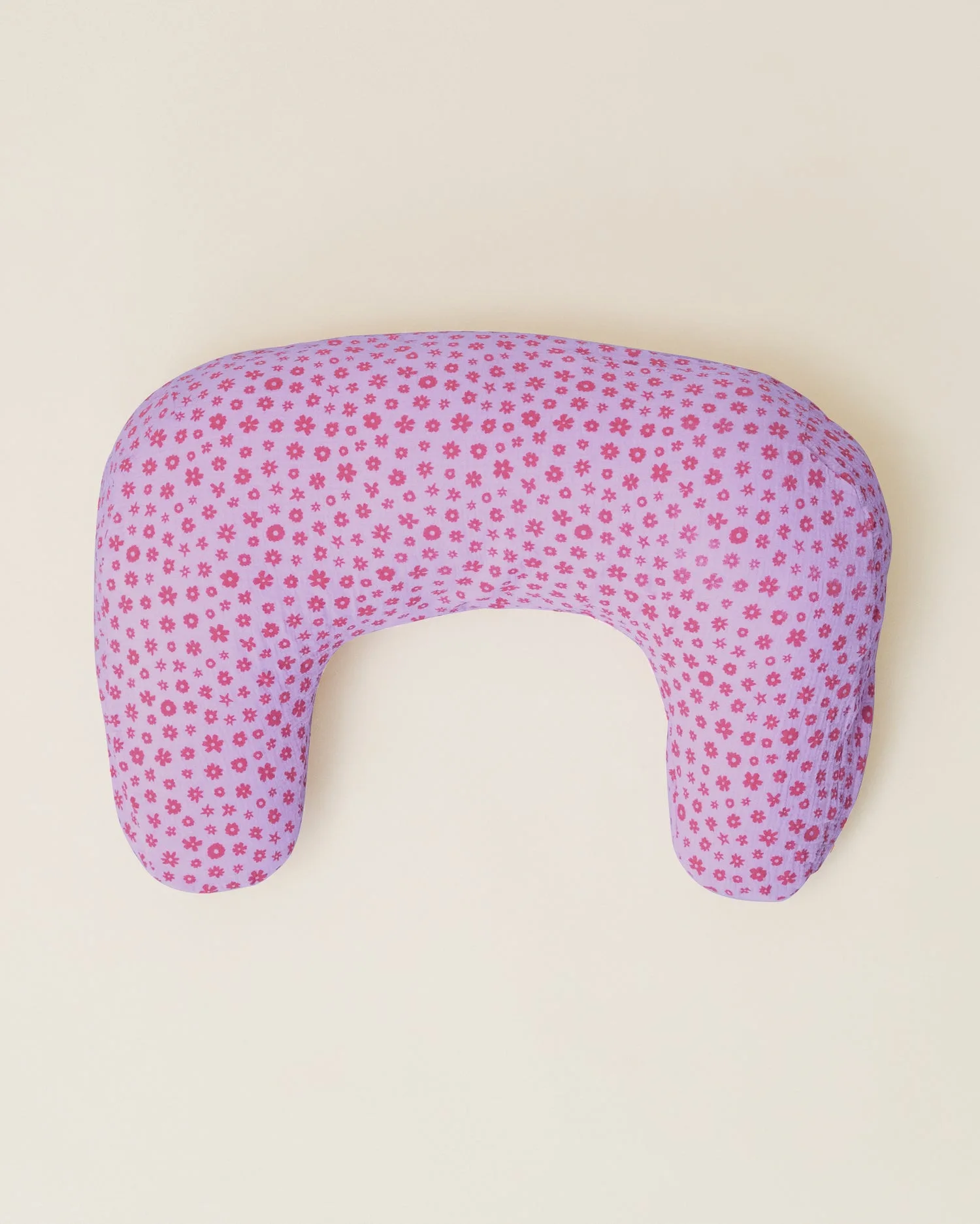 Funda de cojín de lactancia de muselina orgánica | Lavender Cosmos