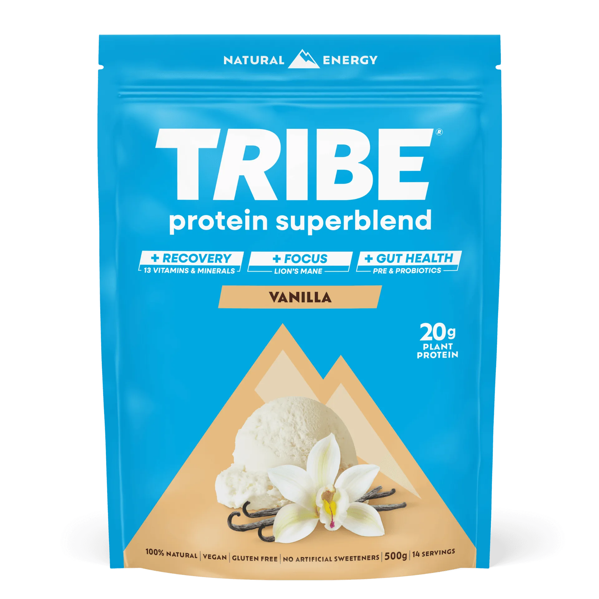 Vegan Protein Superblend 500 g | Denní regenerace, zdraví střev a koncentrace