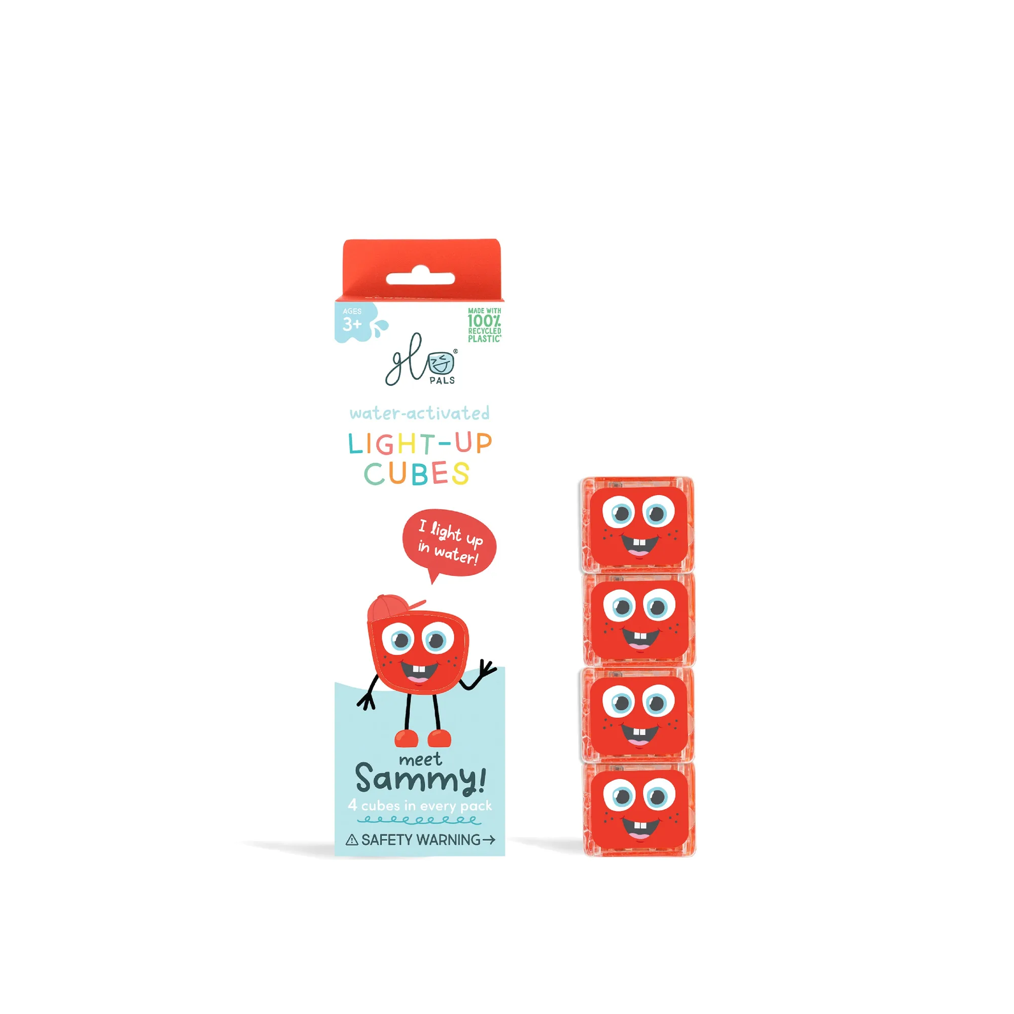 Sammy Light-Up Cubes 4-Pack: Fun Water Activities