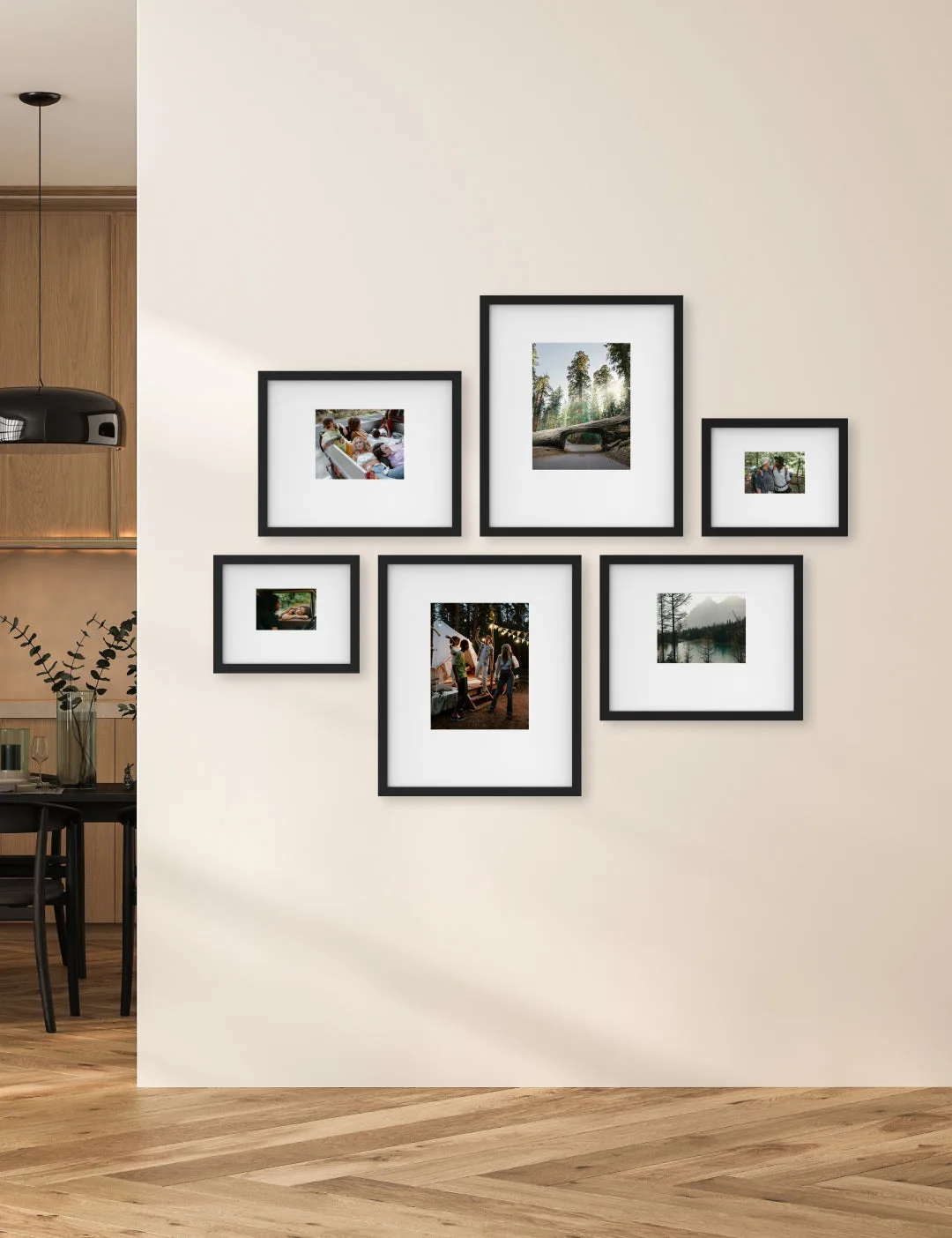 How to Mix Metal Prints and Wood Prints in One Gallery Wall