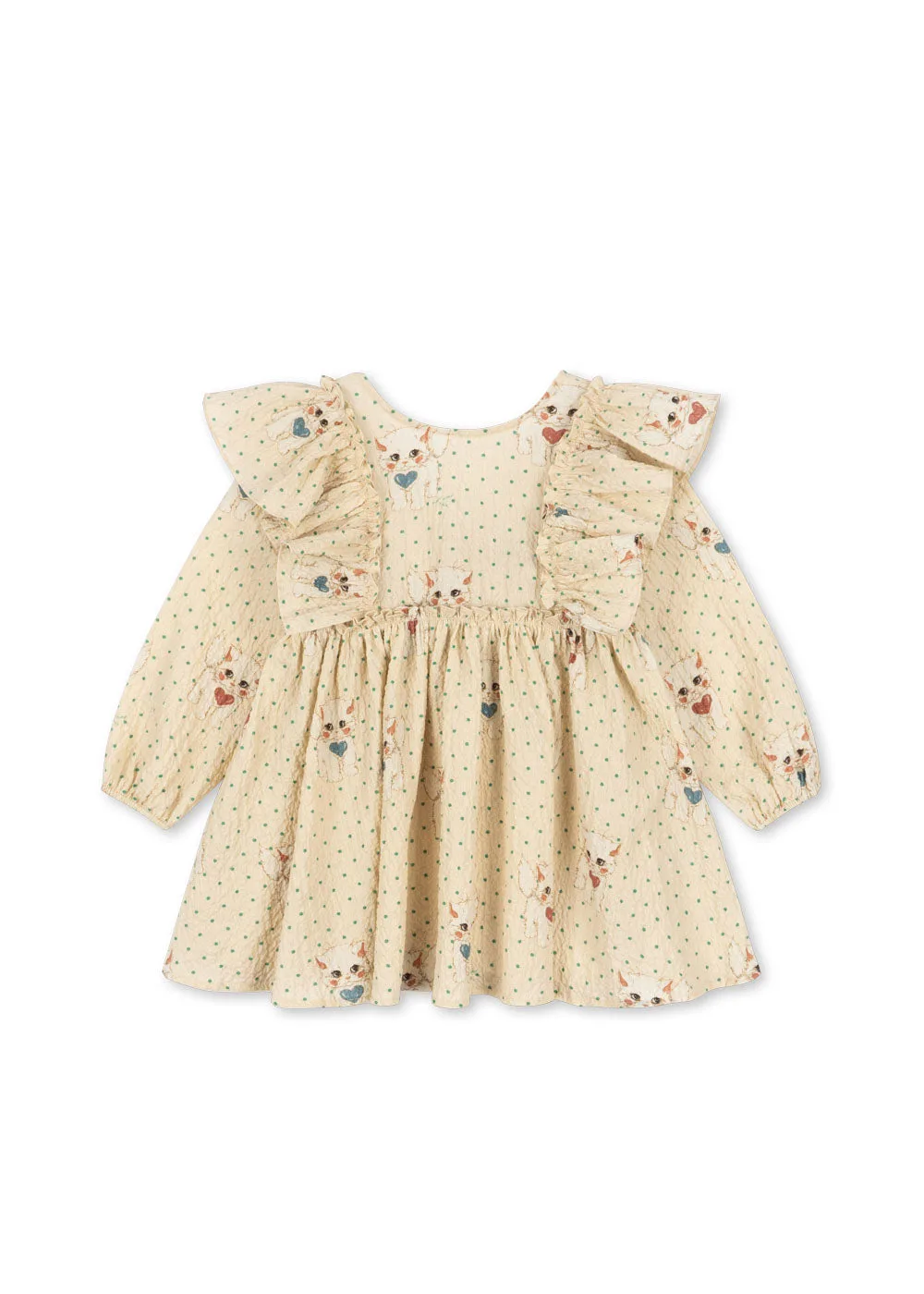 ELIN BOW DRESS - dot miao mist