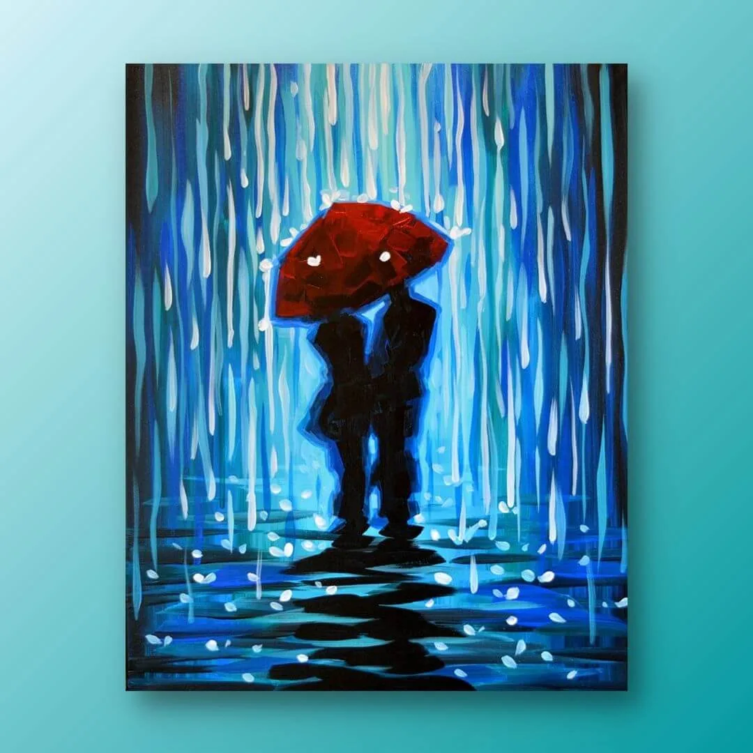 Promenade sous la pluie