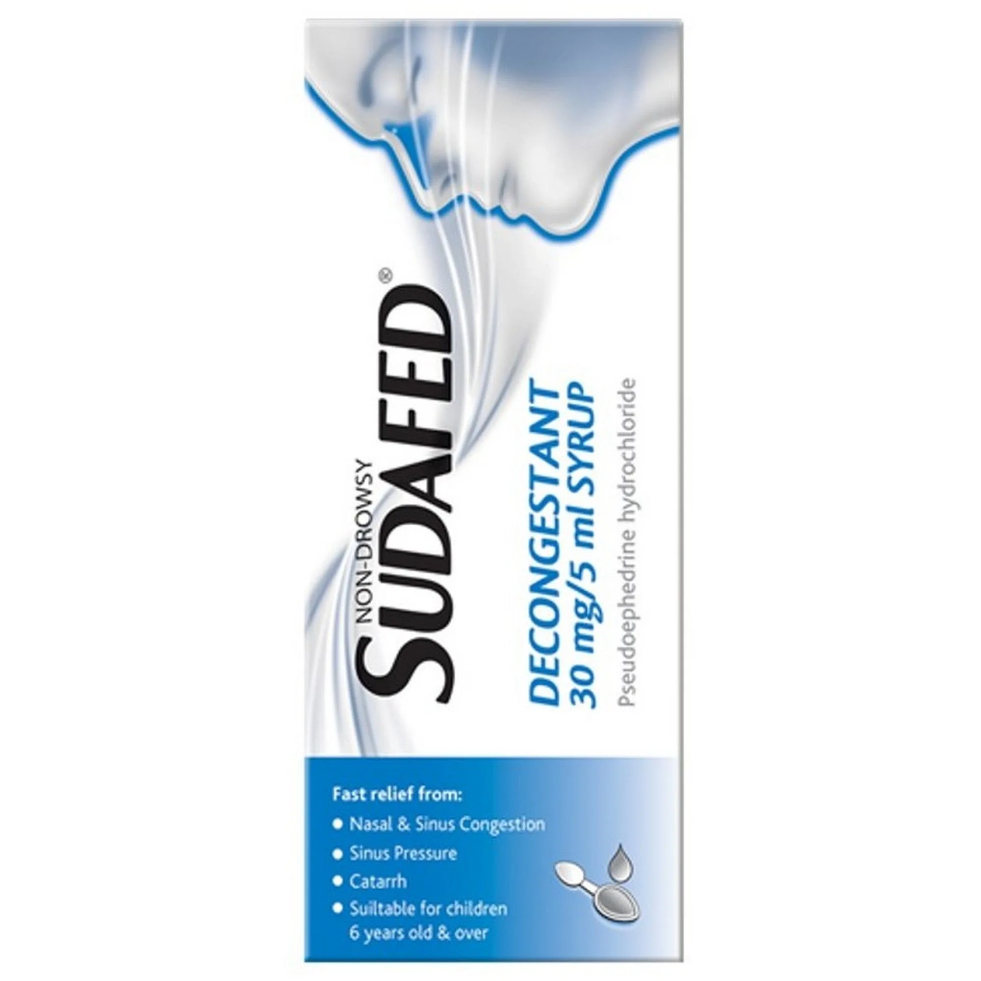 Sudafed Non-Drowsy Decongestant Syrup 100ml