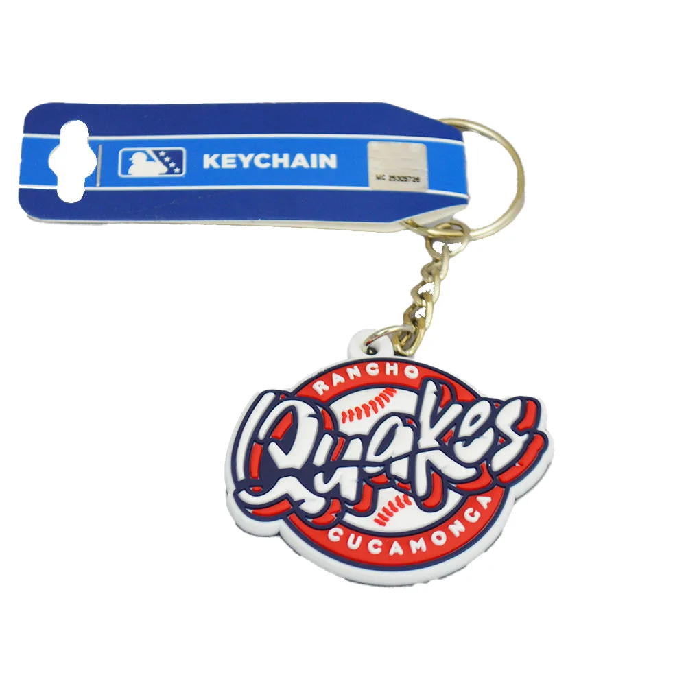 Rancho Cucamonga Quakes Key Chain -PVC Primary Logo