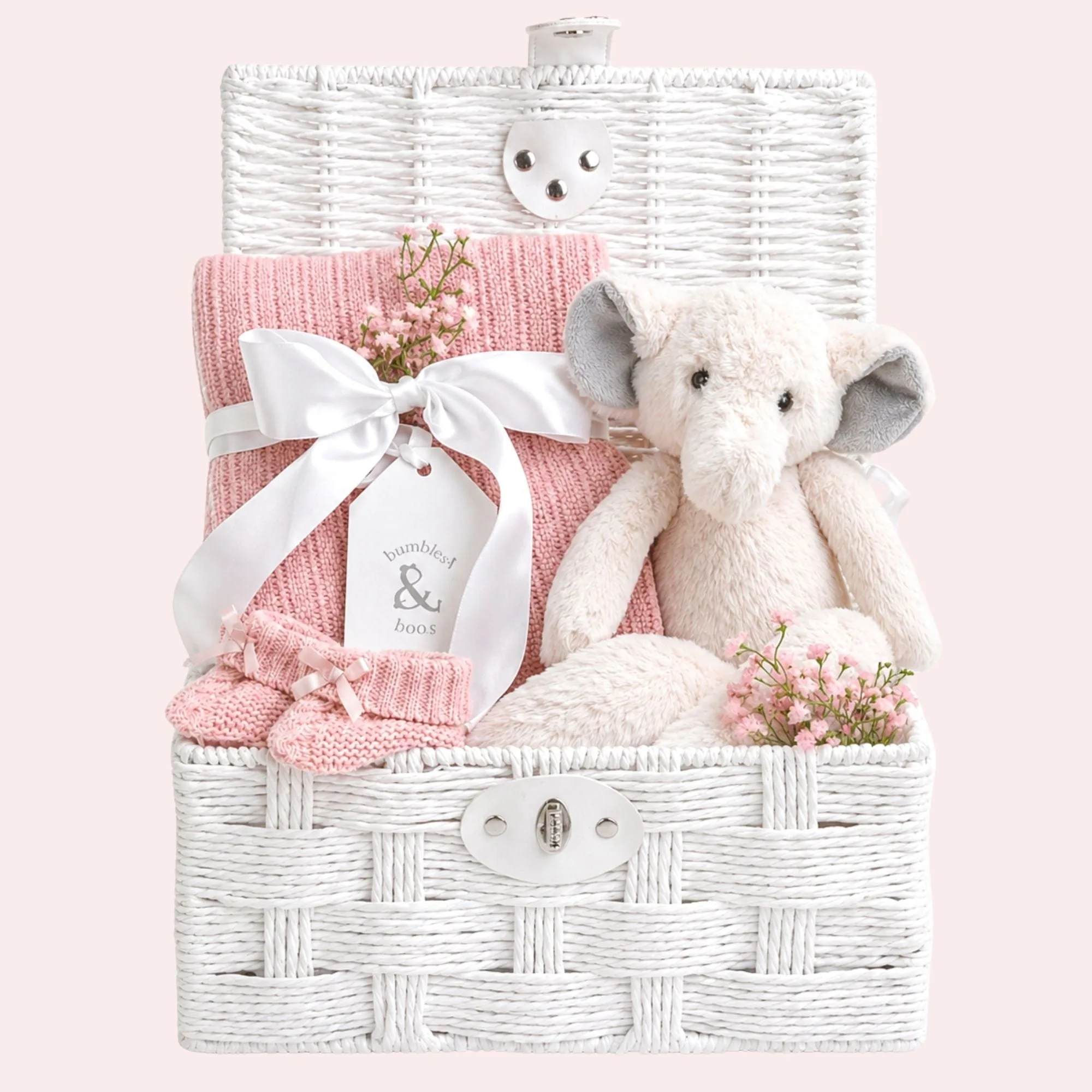 Baby Girl Hamper Basket - Blossom & Belle