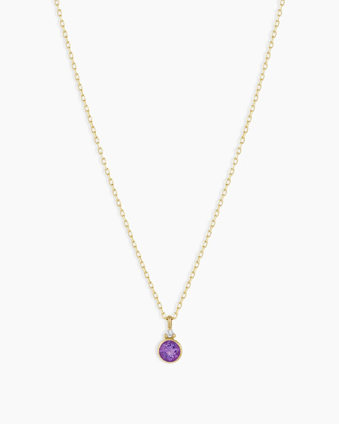 14K Gold Birthstone Necklace