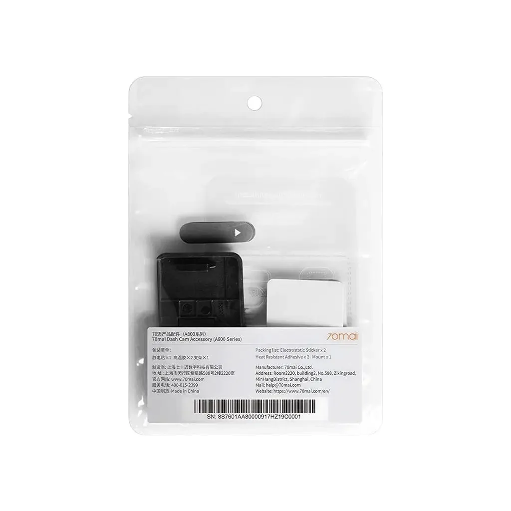 70mai Mount and Adhesive Stickers for Dash Cam A800S