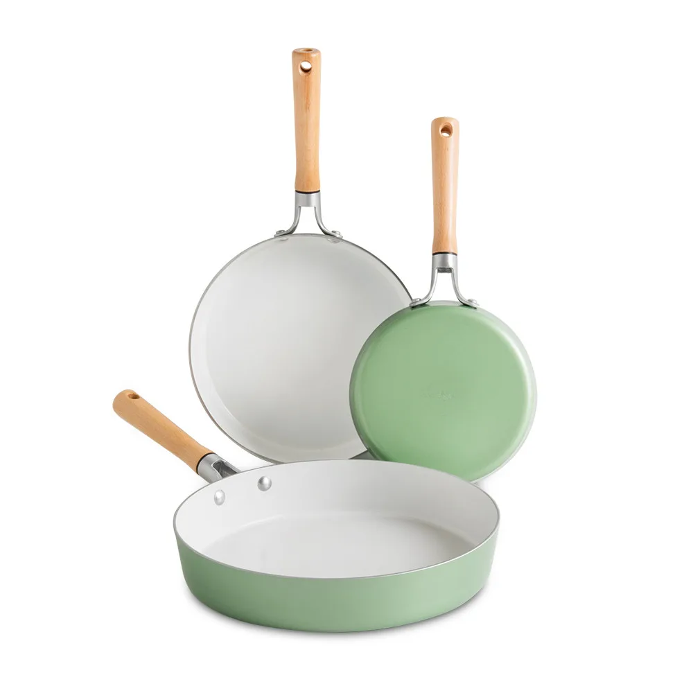 Cardamom™ 3 Piece Nonstick Frying Pan Set | Ceramic Coated Cookware