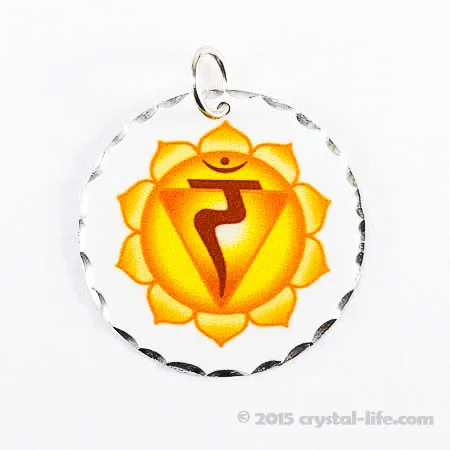 Pendentif Chakra | Plexus solaire | Filigrane 7/8"