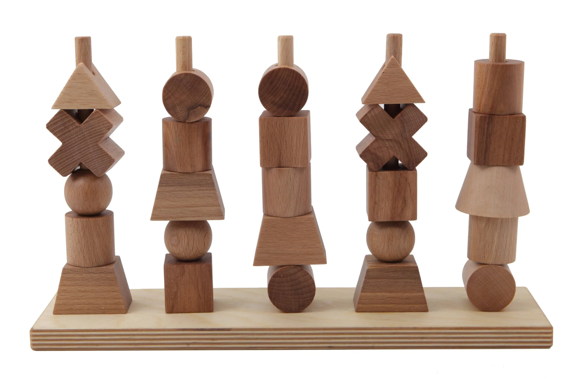 Natural stacking toy - Montessori