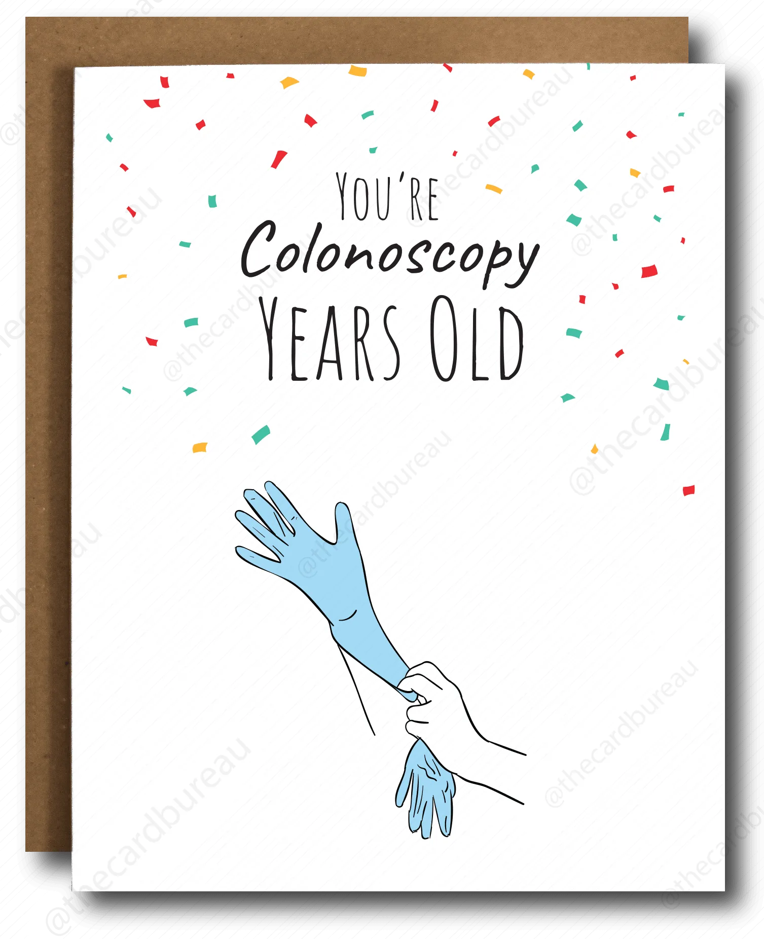 Tarjeta de Cumpleaños Divertida de Edad de Colonoscopia