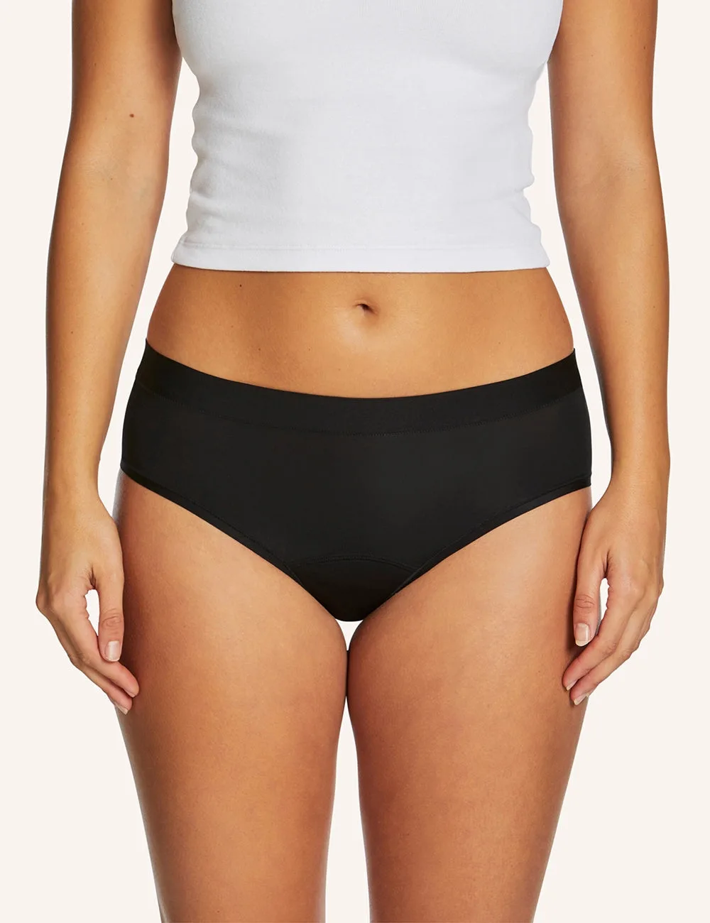 Braguita media Superstretch Period - Negro