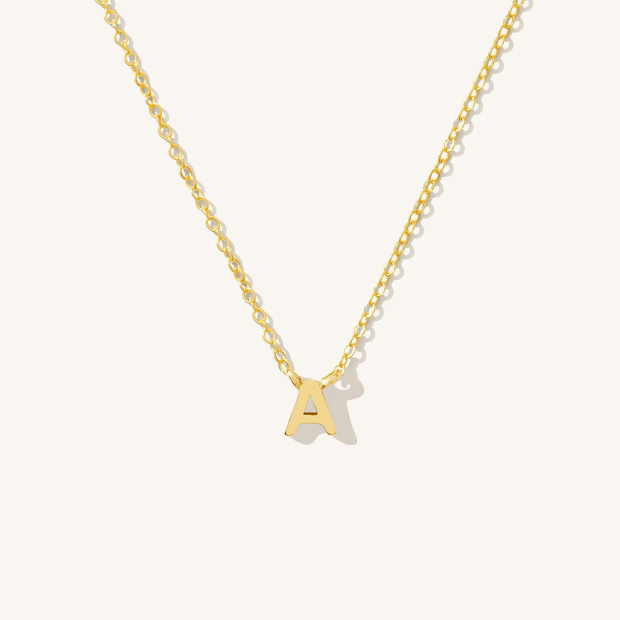 Tiny Initial Necklace
