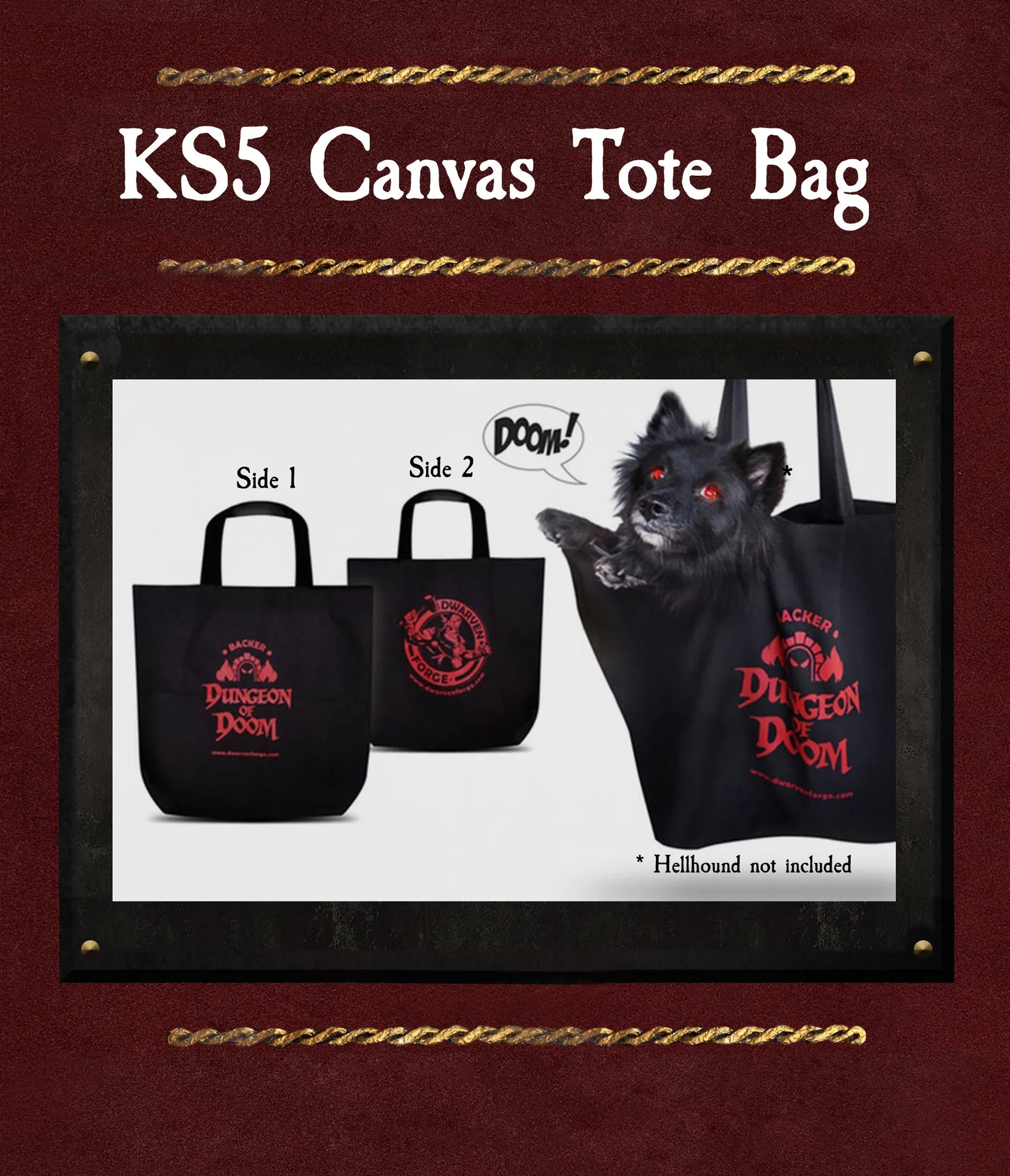 Bolsa de lona KS5 Dungeon of Doom: usos y cuidados