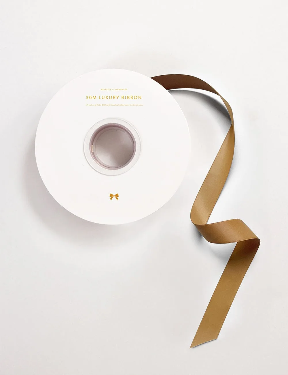 Pale Gold Luxury Satin Ribbon - 30 metres
