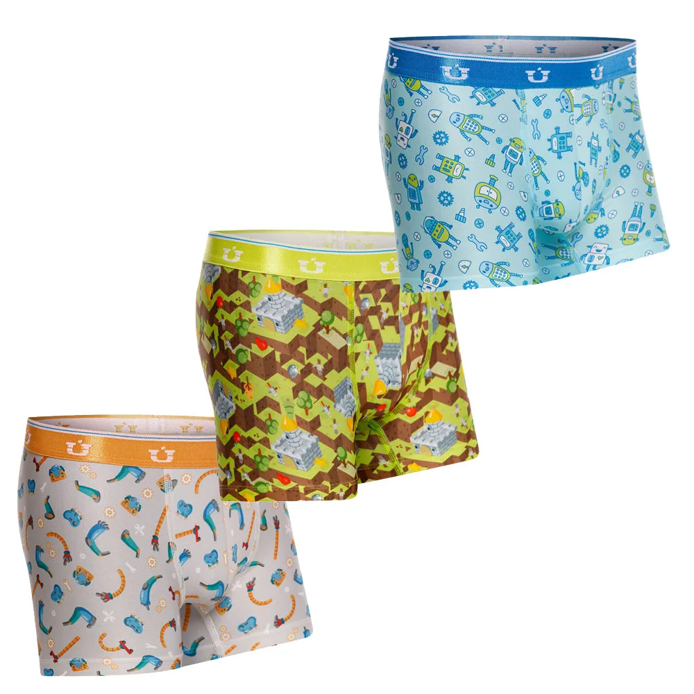 THREE PACK KIDS HUMANOID PRINTS