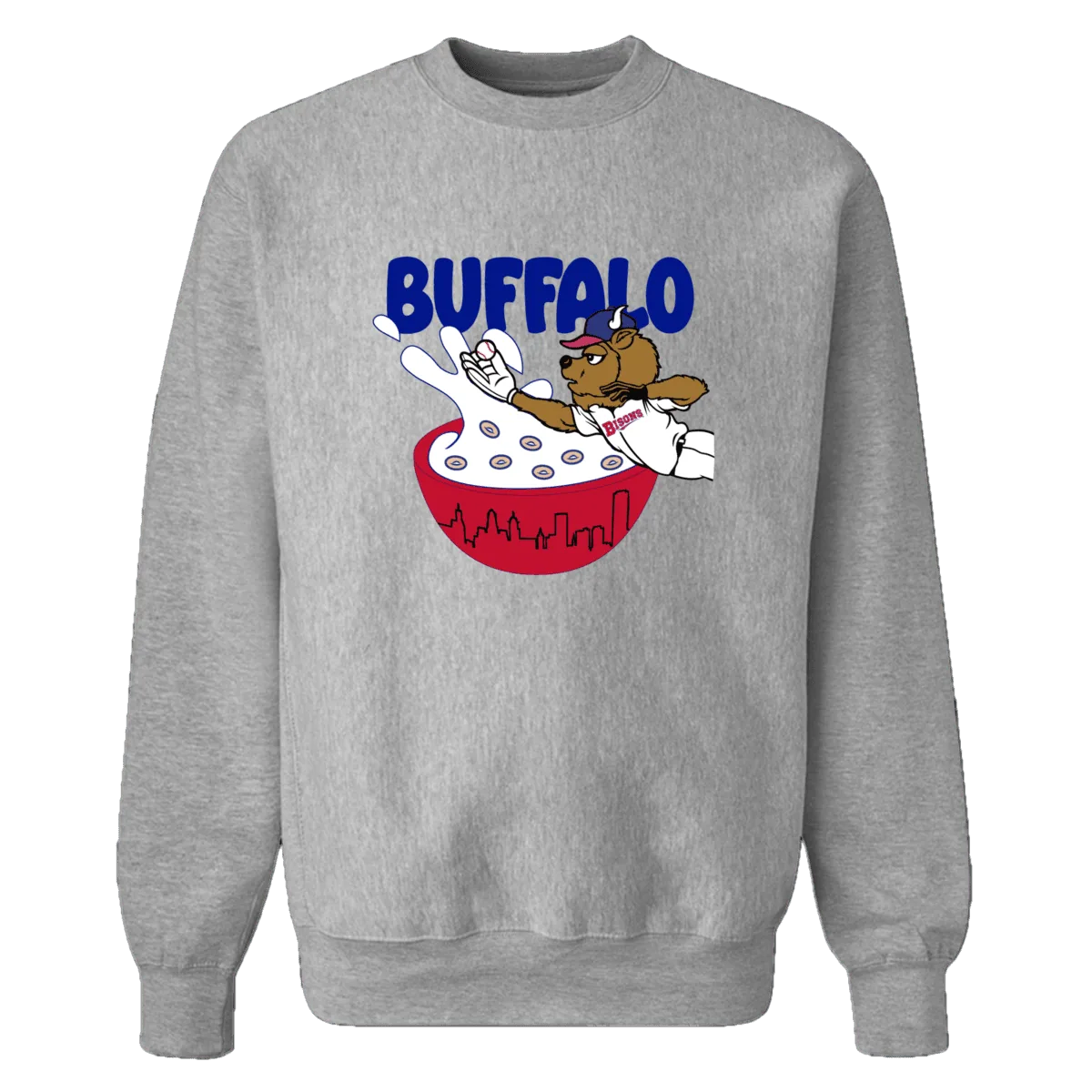 هودي بشعار Buffalo Bisons رمادي هذر بطبعة وعاء الحبوب
