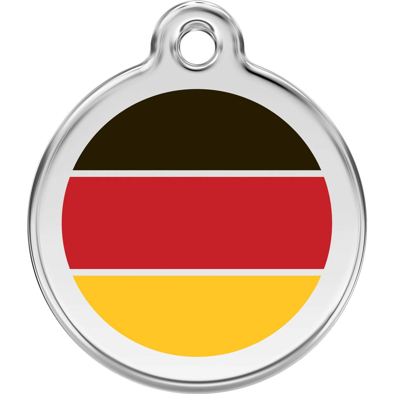 Attach Your Red Dingo German Flag Dog Tag in 5 Steps
