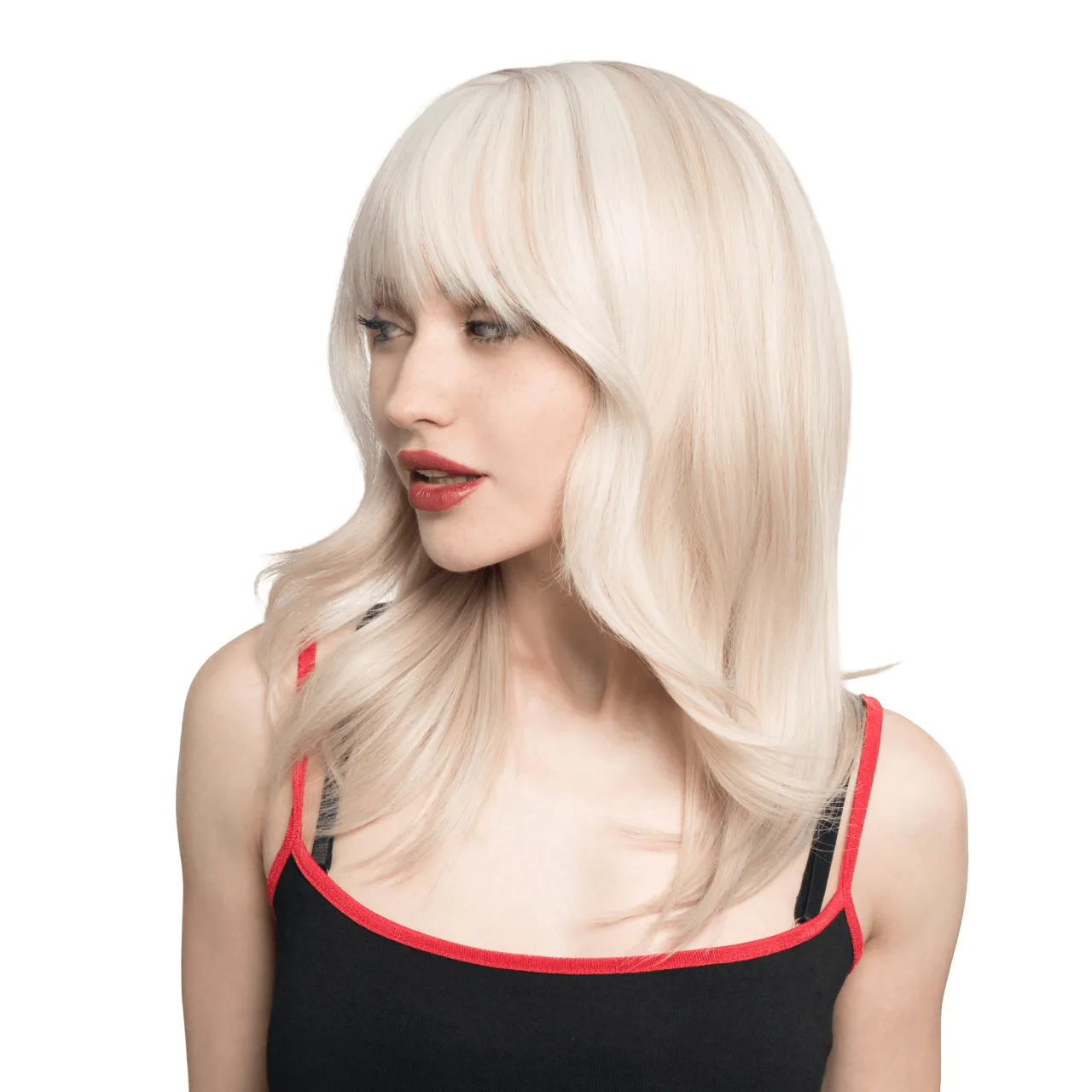 Warme gebleekte blonde pruik met kaneelaccenten: Gids
